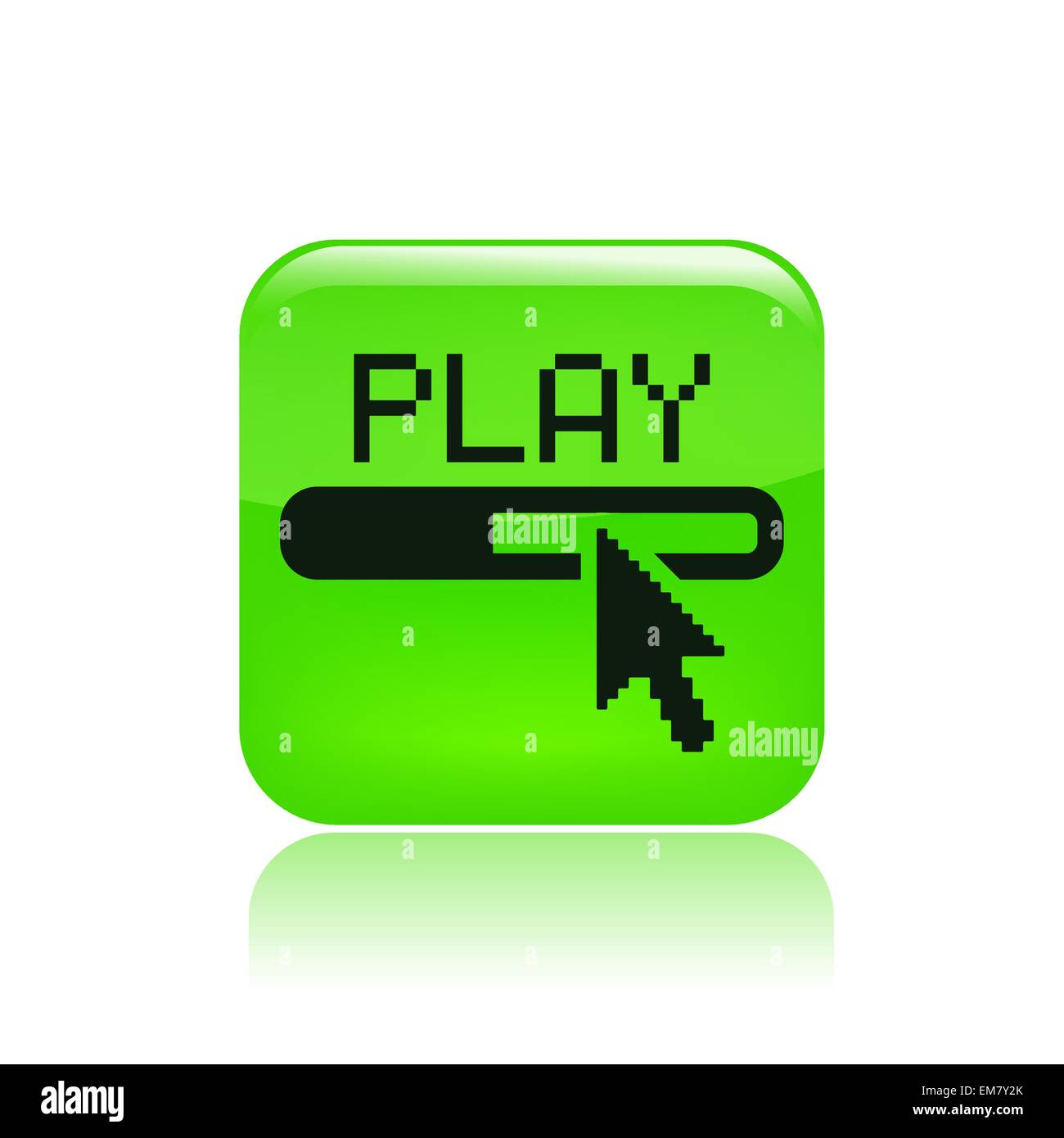 Vector illustration of isolated play icon Stock Vector Image & Art - Alamy