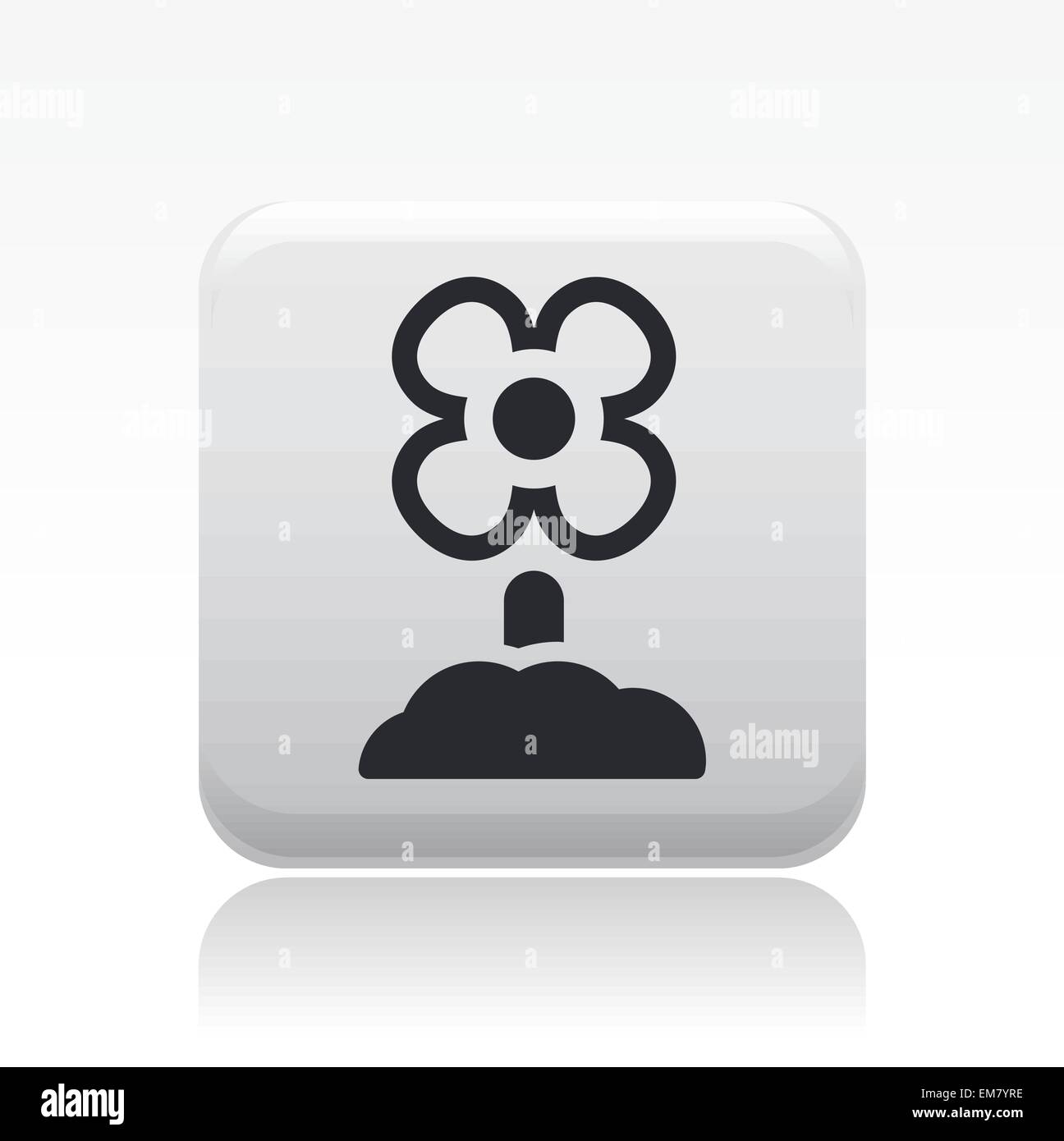 Vector illustration of single flower icon Stock Vector Image & Art - Alamy