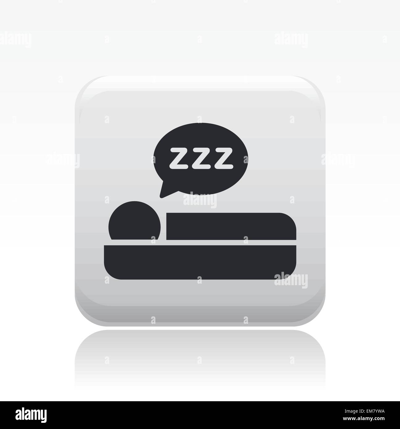 Vector illustration of isolated sleep icon Stock Vector