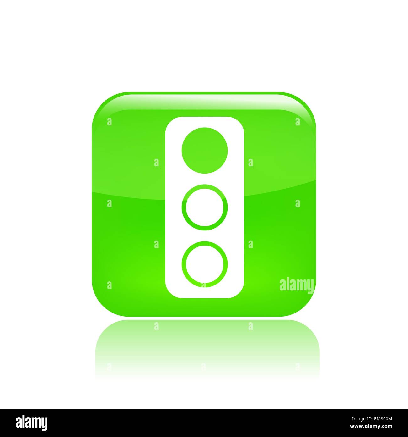 Vector illustration of single traffic light icon Stock Vector Image
