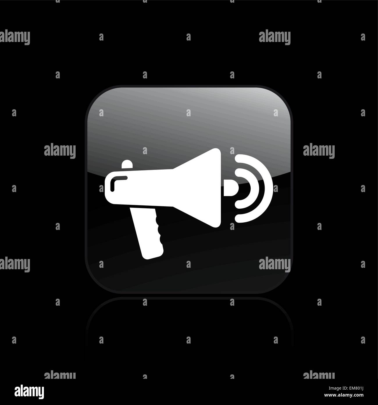 Vector illustration of single megaphone icon Stock Vector Image & Art ...