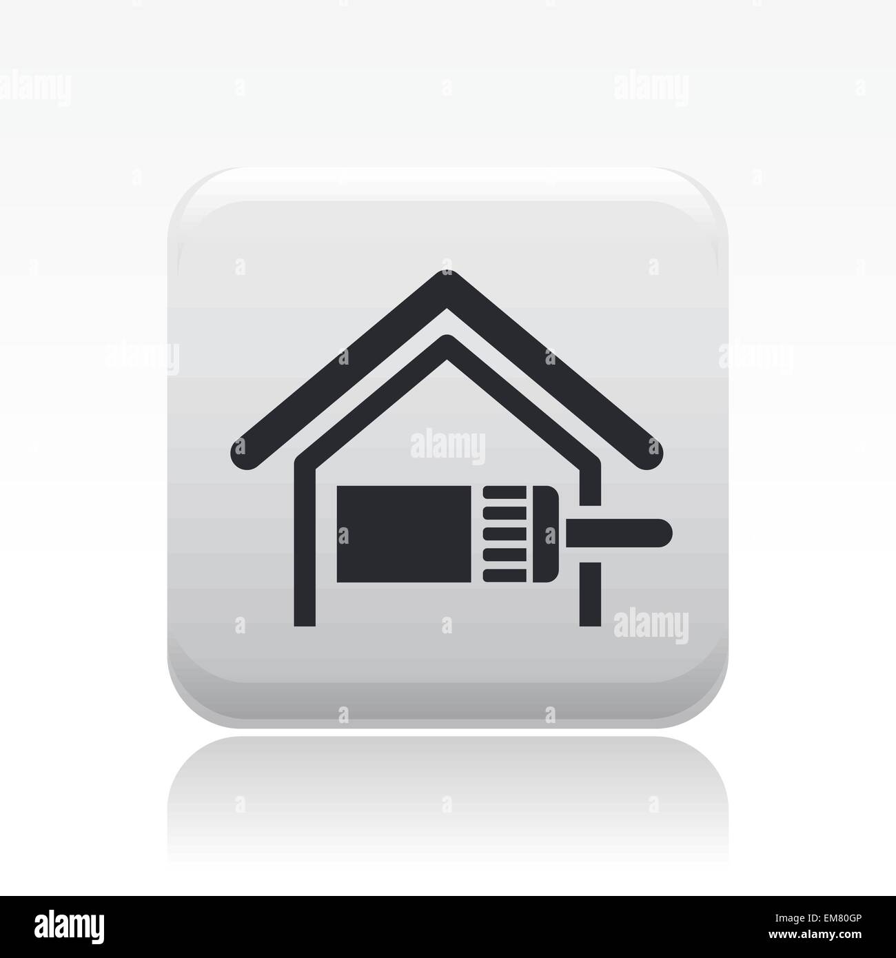 Vector illustration of single paint home icon Stock Vector Image & Art ...