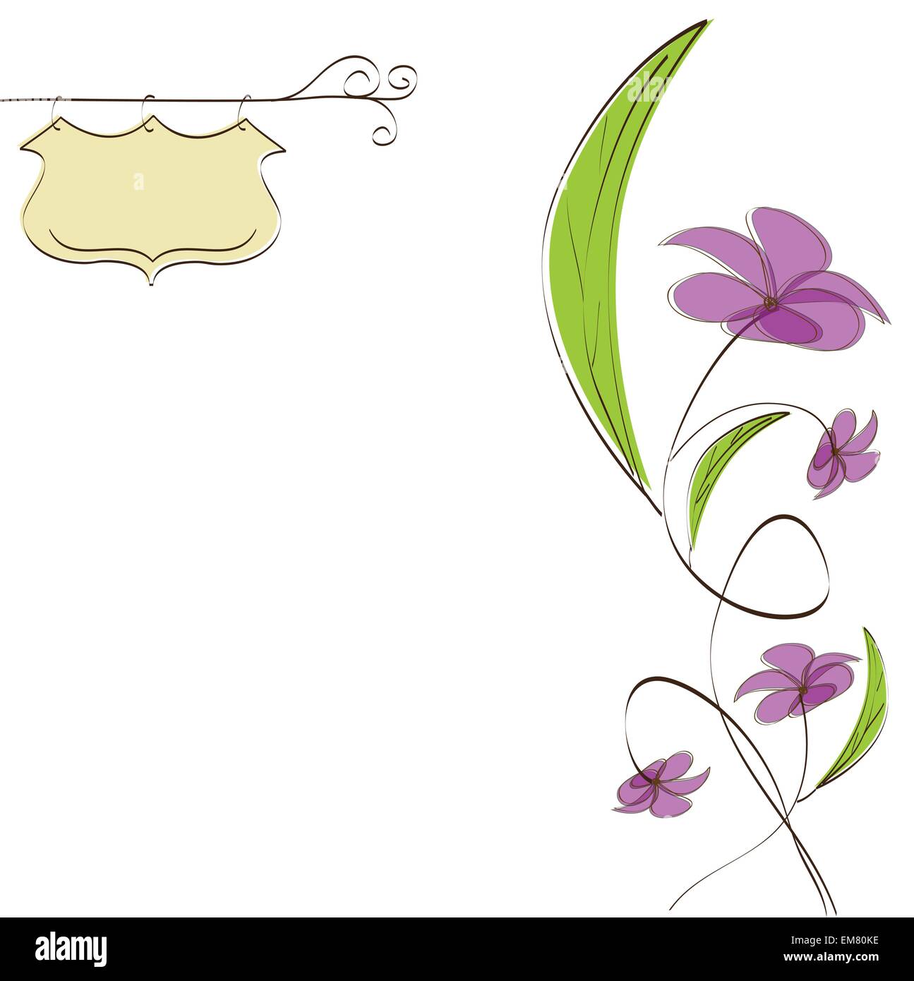 romantic flowers background Stock Vector Image & Art - Alamy