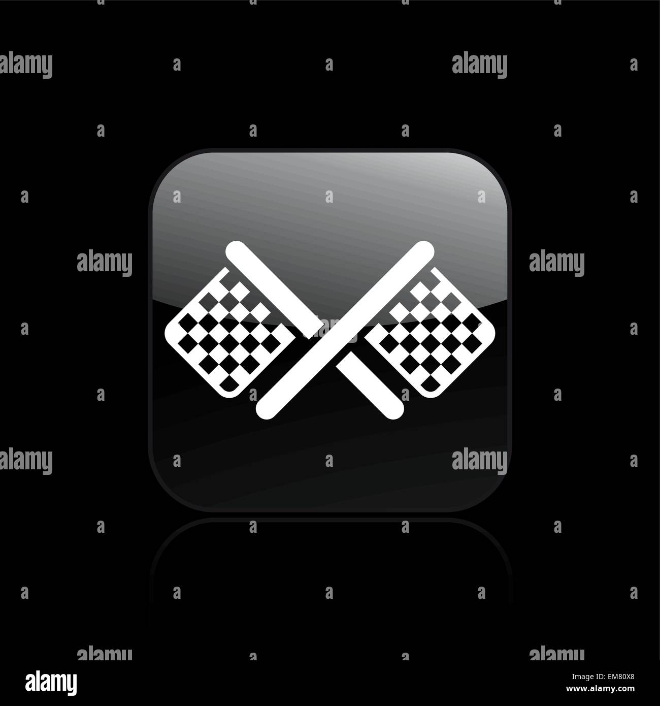Vector illustration of single race flag icon Stock Vector Image & Art ...