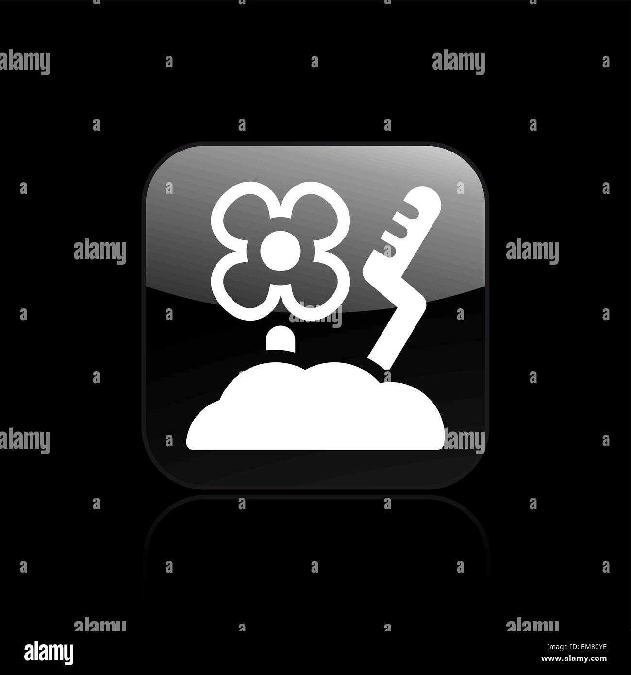 Vector illustration of single flower icon Stock Vector Image & Art - Alamy