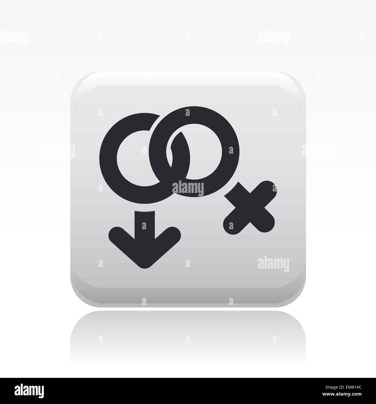 Vector illustration of isolated male-femal icon Stock Vector