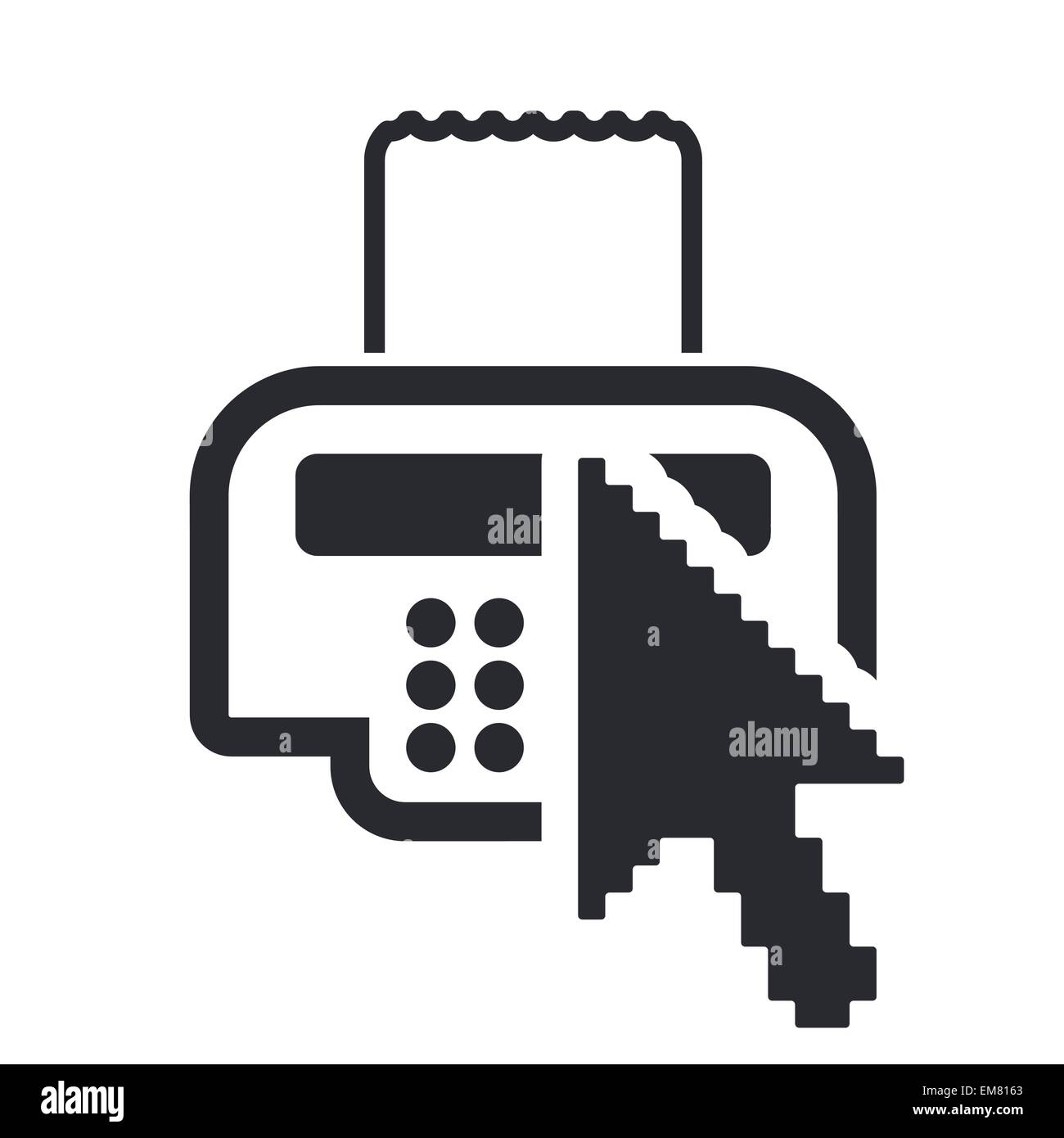 Vector illustration of isolated cash pointer icon Stock Vector Image ...