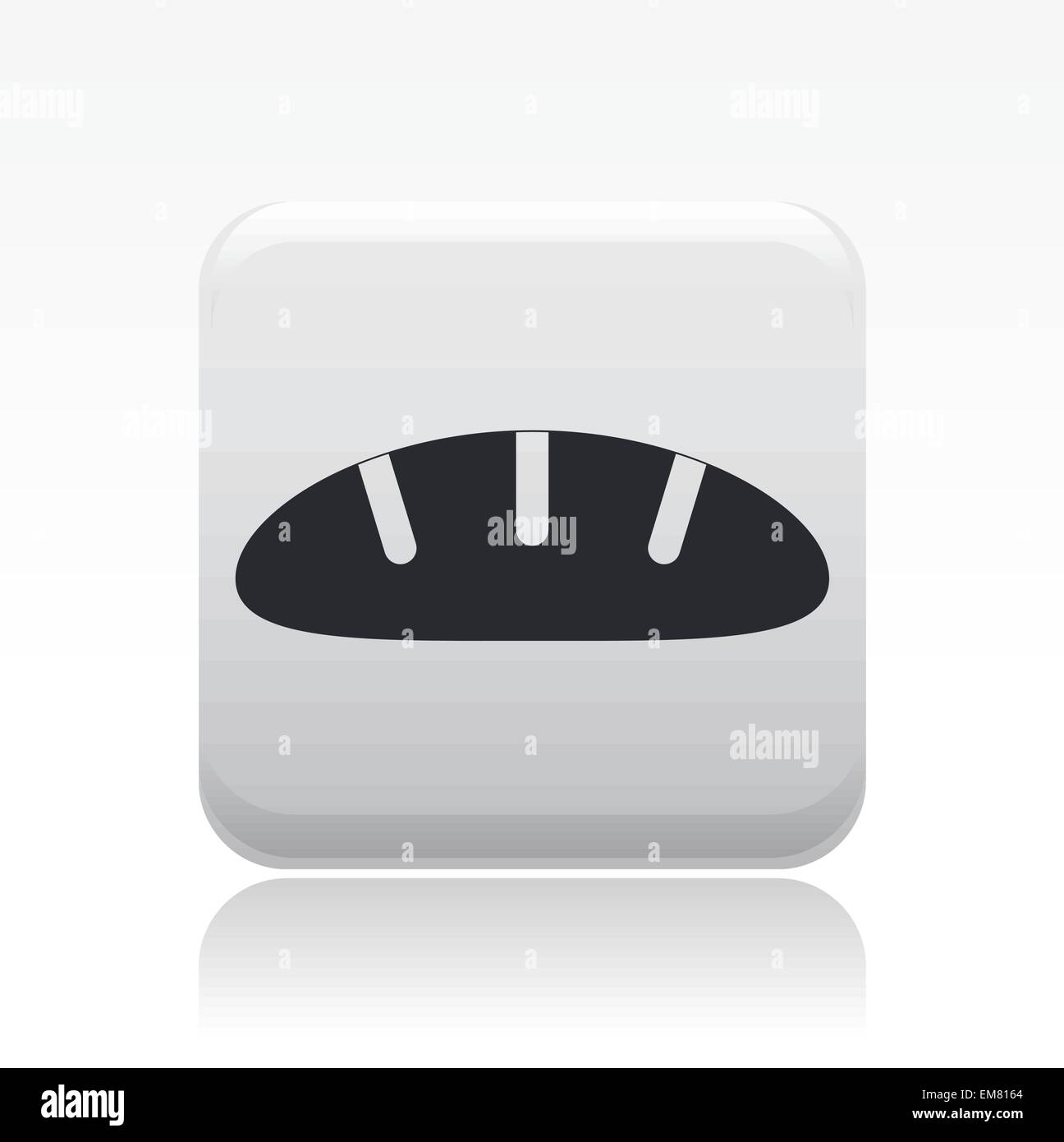 Vector illustration of single bread icon Stock Vector Image & Art - Alamy