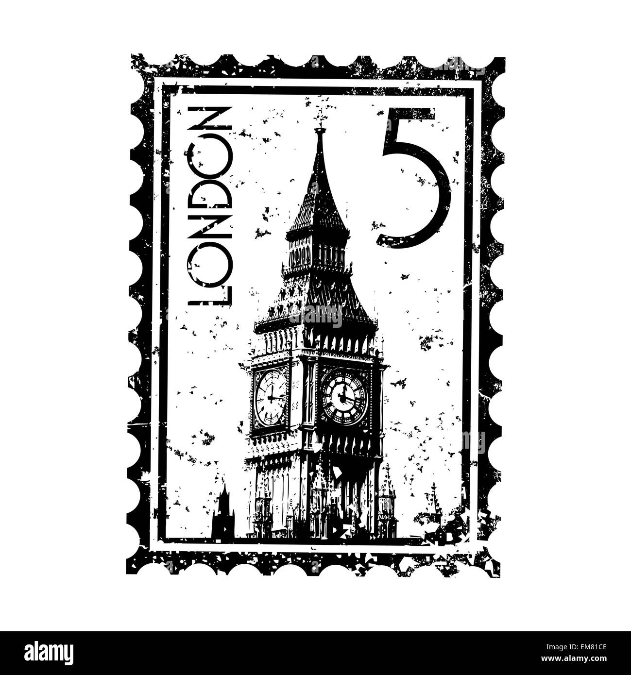 Vector illustration of single London icon Stock Vector