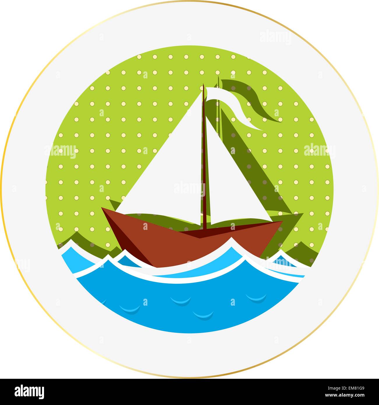 Yacht Club Wall Stock Vector Images Alamy sailboat-vector-logo-cartoondealer-138409315