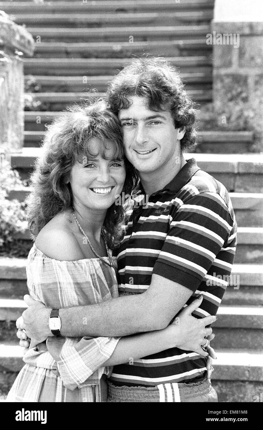 England footballer Trevor Francis in relaxed mood posing with his wife ...