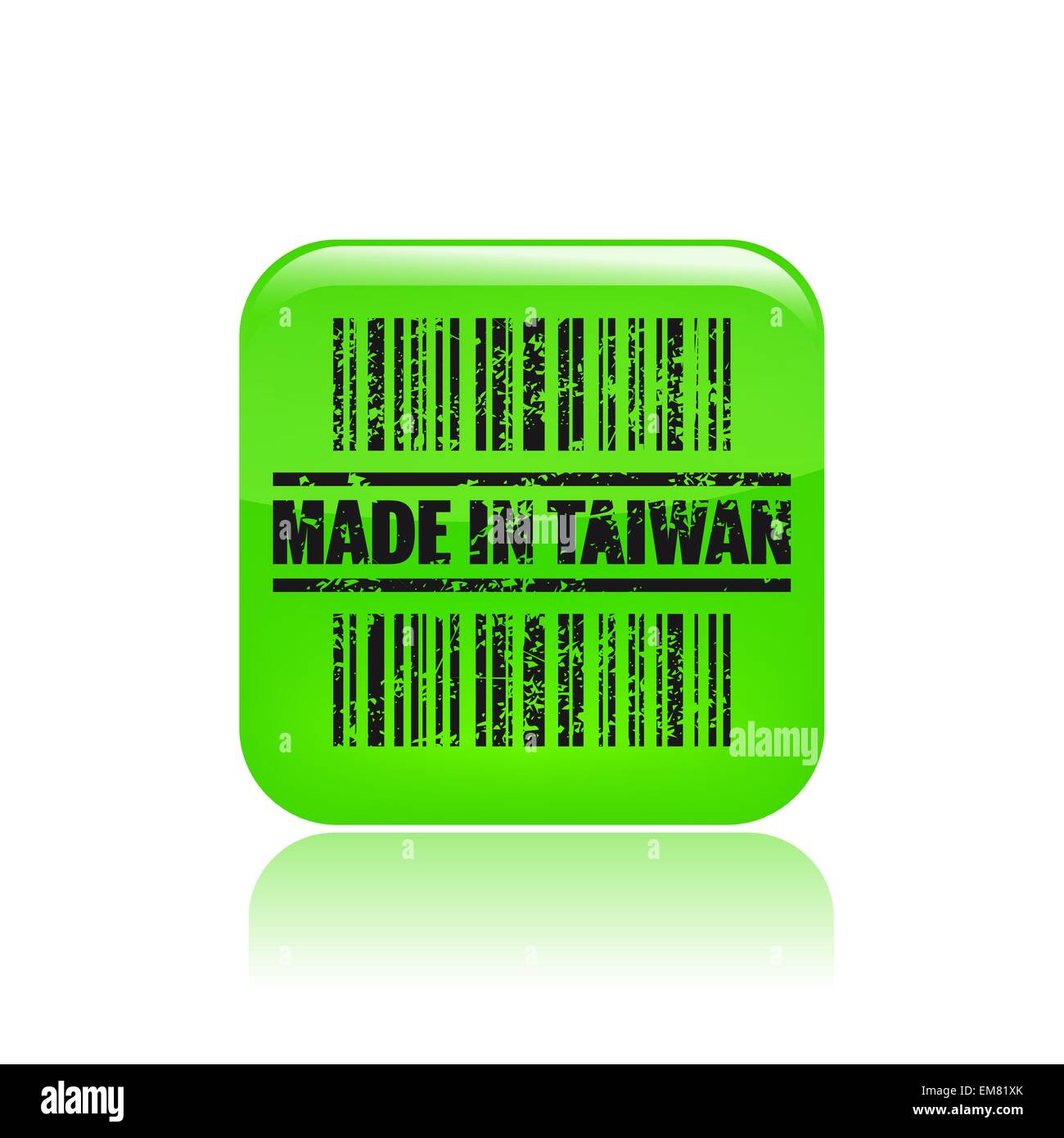 Vector illustration of single made in Taiwan icon Stock Vector Image