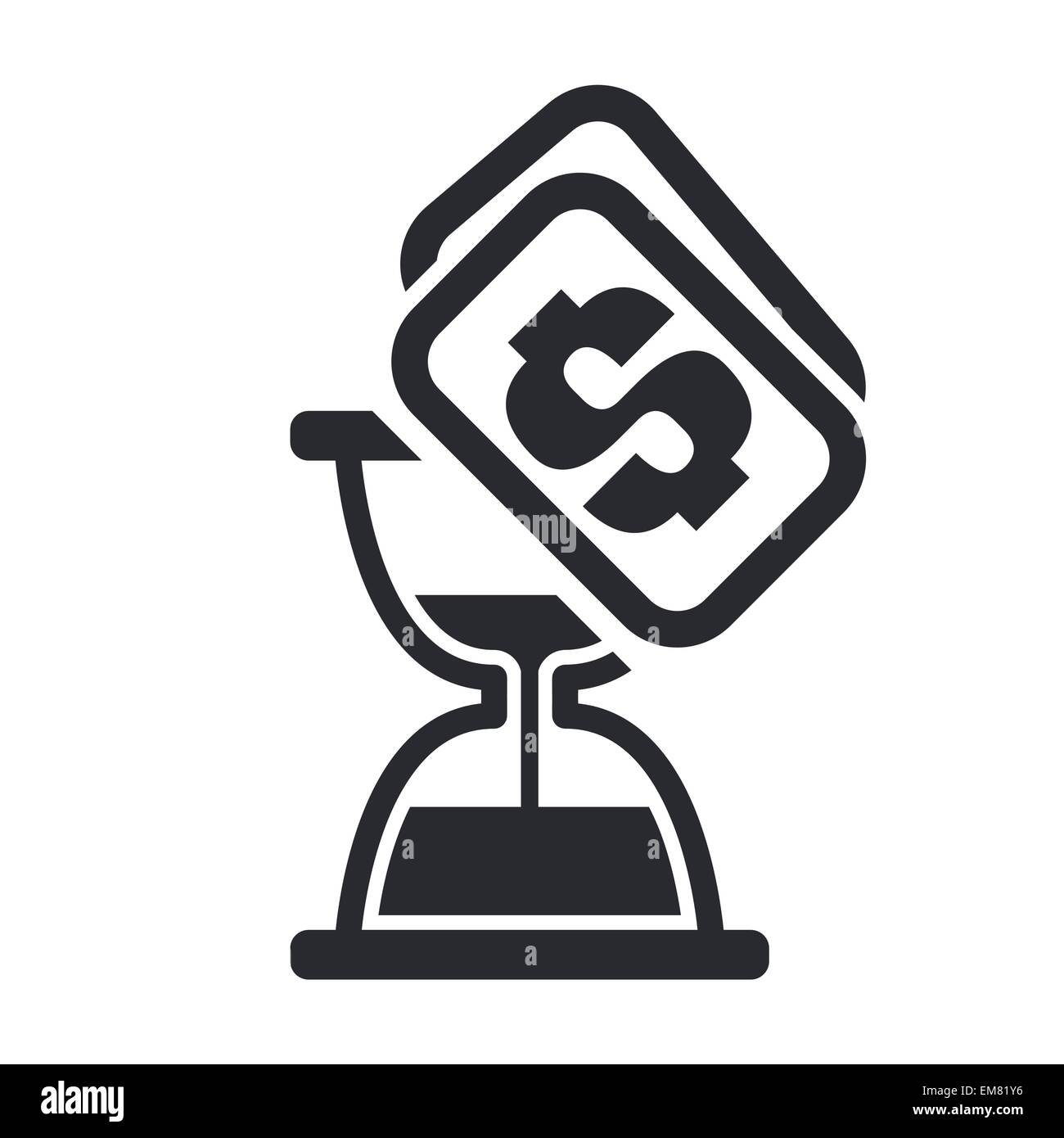 Vector illustration of isolated hourglass icon Stock Vector Image & Art ...