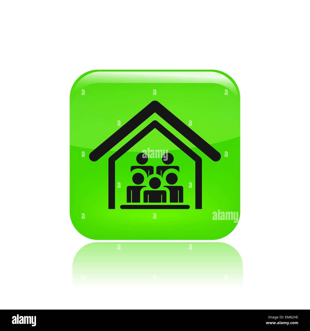 Vector illustration of single crowd icon Stock Vector Image & Art - Alamy