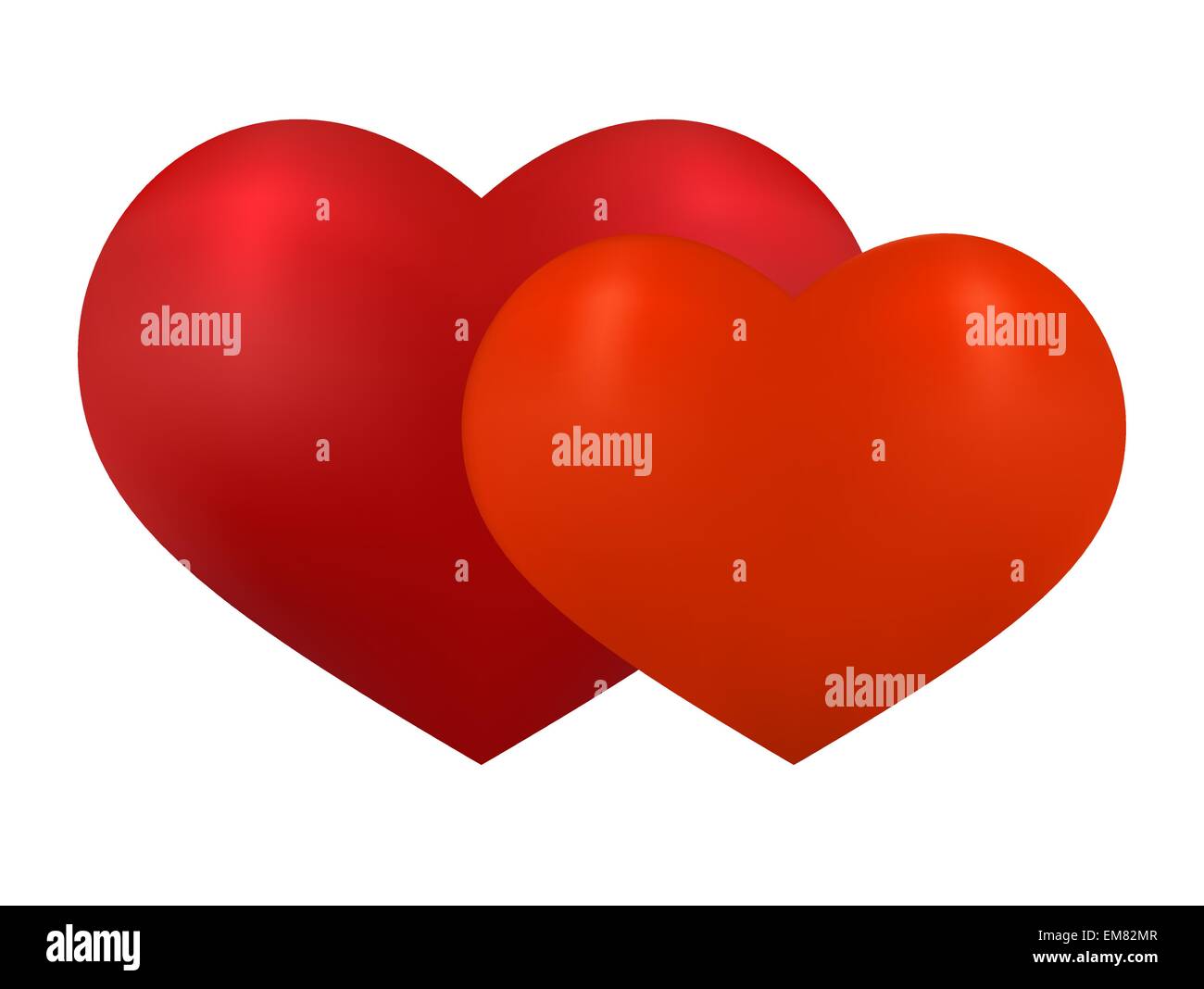 Isolated red hearts Stock Vector Image & Art - Alamy