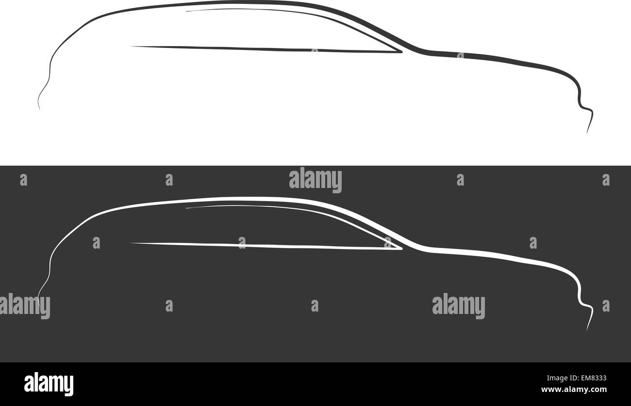 Automotive silhouette Stock Vector Images - Alamy