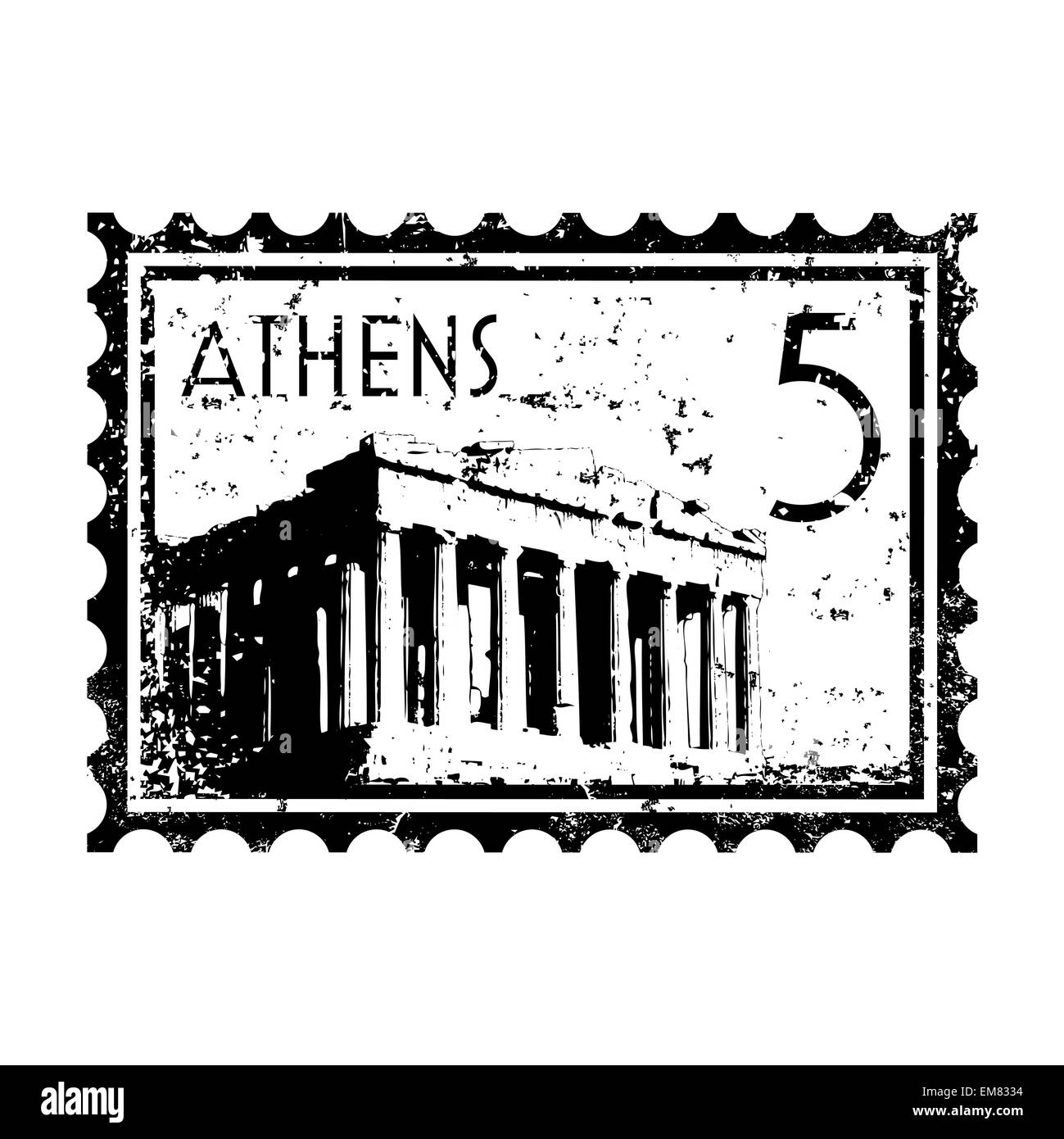 Vector illustration of stamp or postmark style grunge Stock Vector