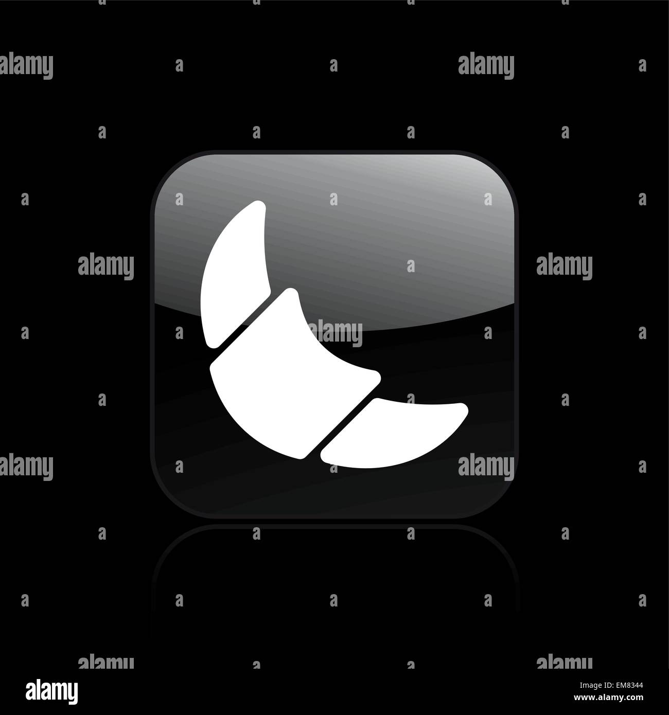 Vector illustration of croissant icon Stock Vector Image & Art - Alamy