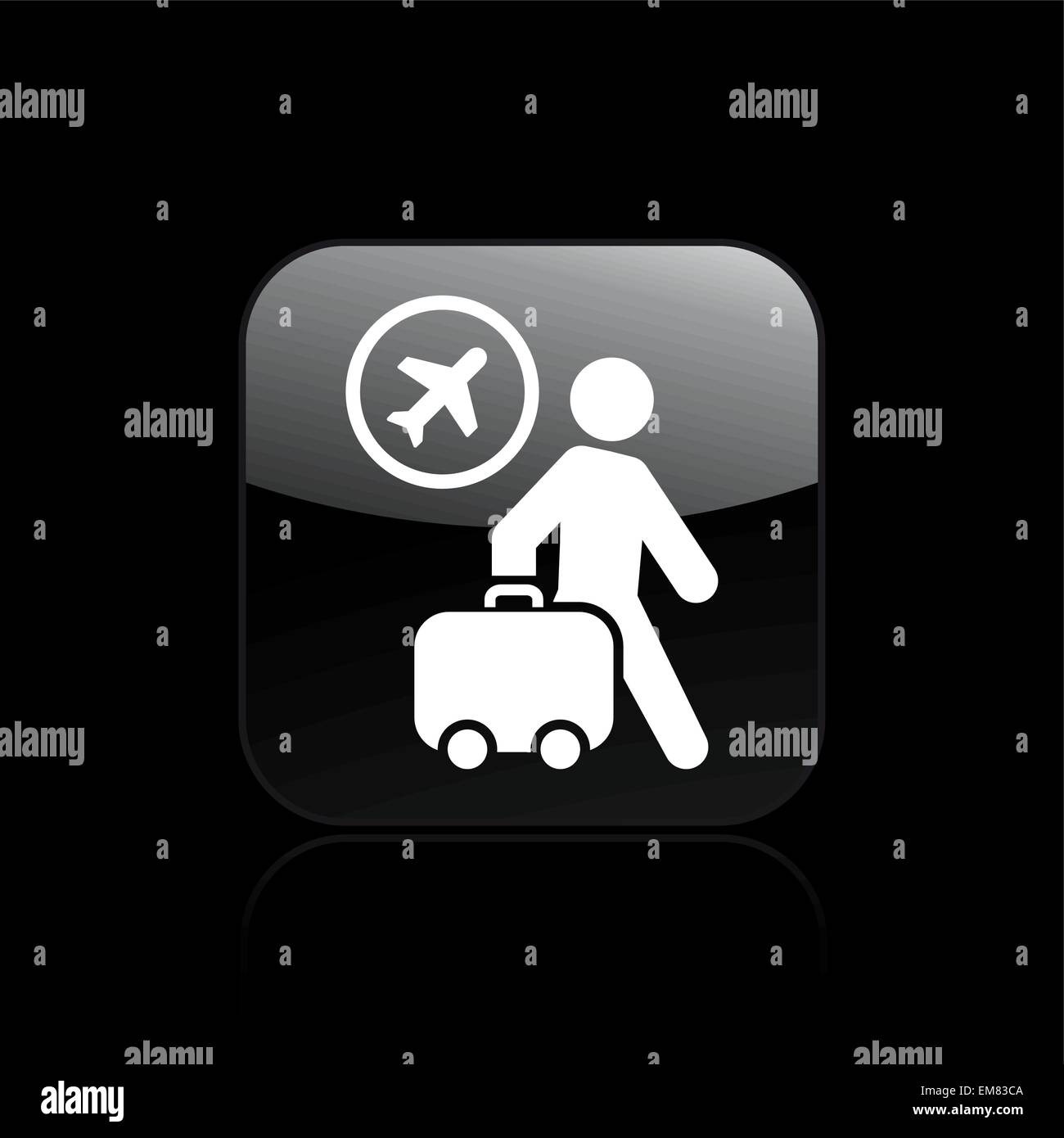 Vector illustration of single airport icon Stock Vector Image & Art - Alamy