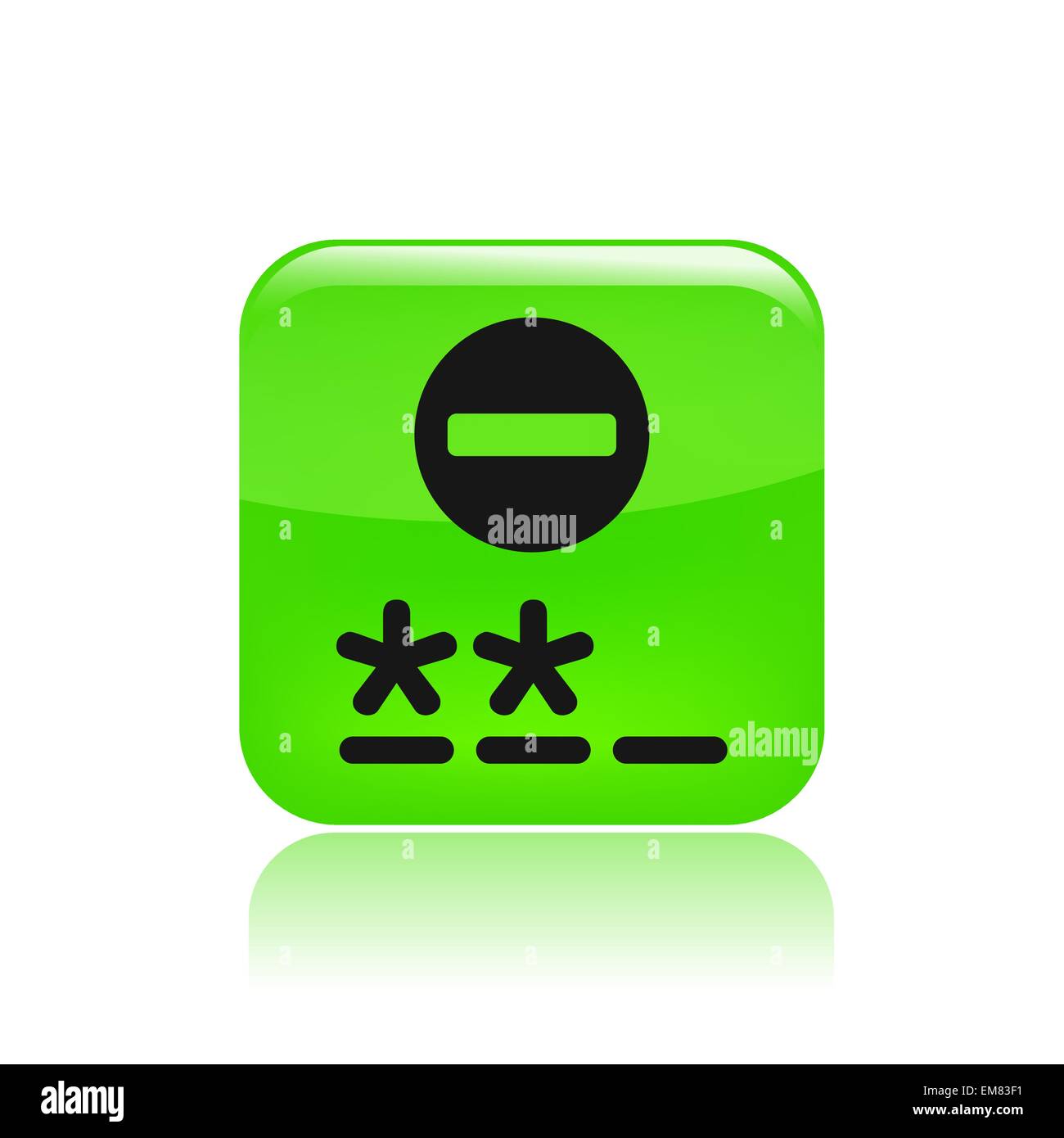 Vector illustration of single password icon Stock Vector Image & Art ...