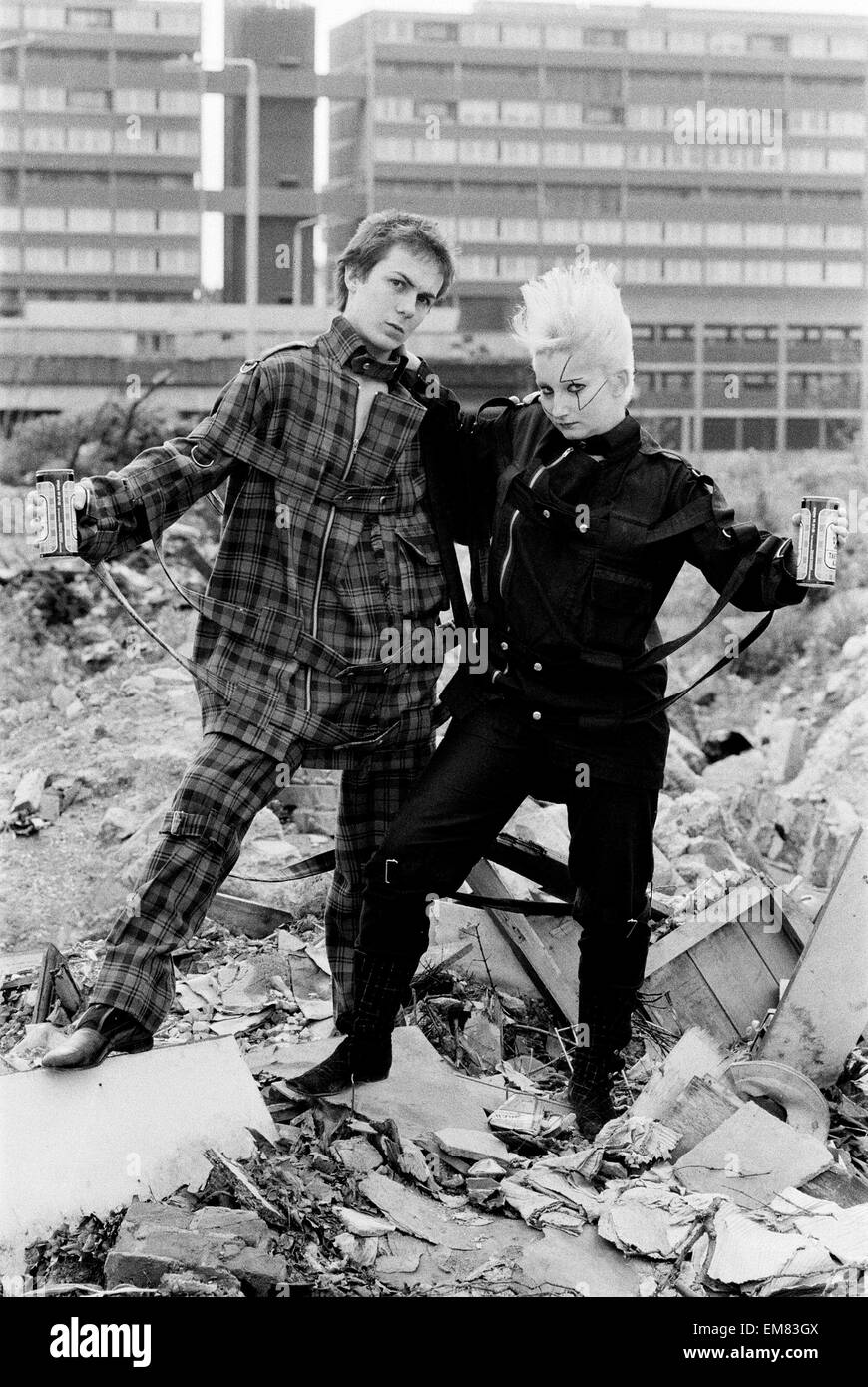 Punk Rock fashion hits the high street. Clothing from Seditionaries on King's Road, London. 18th May 1977. Stock Photo