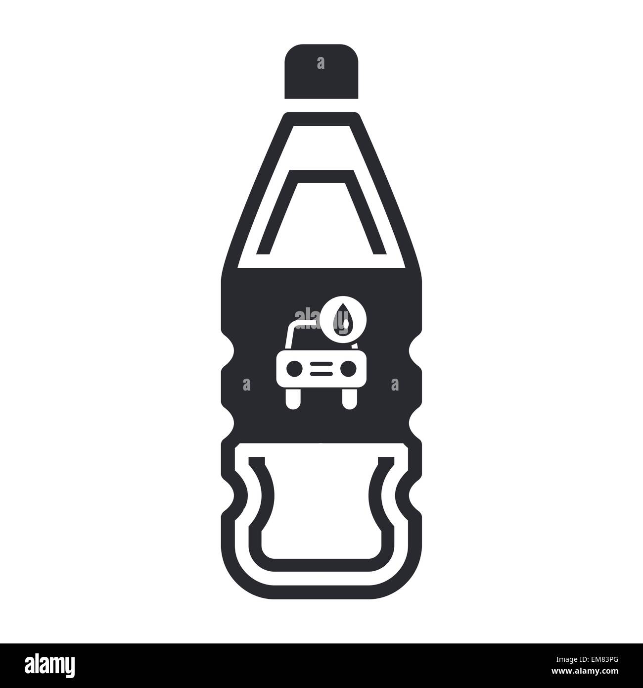 Vector illustration of car wash detergent bottle Stock Vector