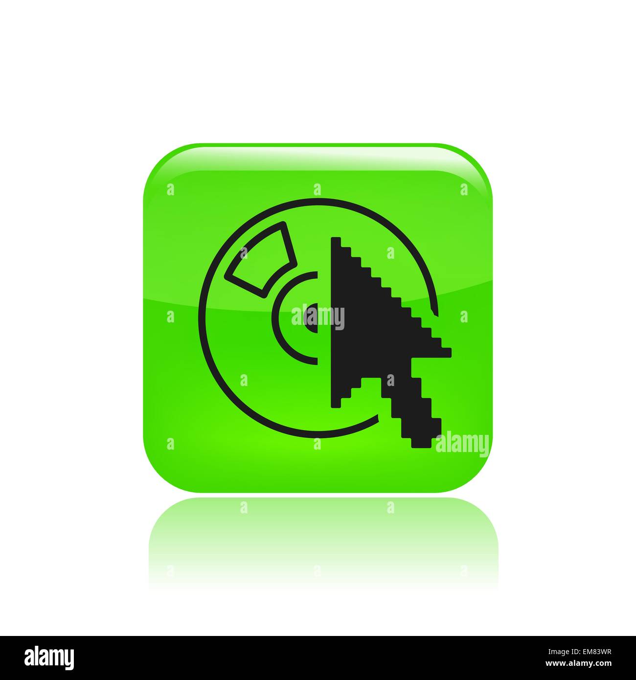 Vector illustration of single cd icon Stock Vector Image & Art - Alamy