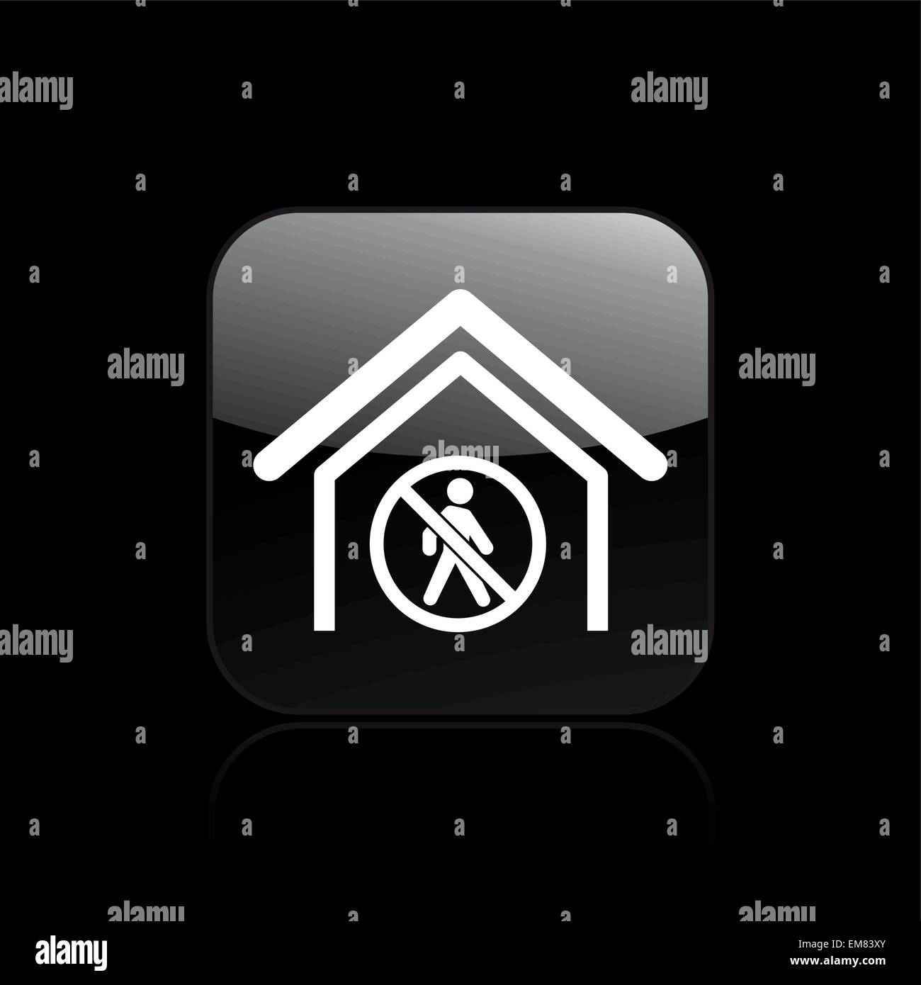 Vector illustration of single forbidden acces icon Stock Vector Image ...