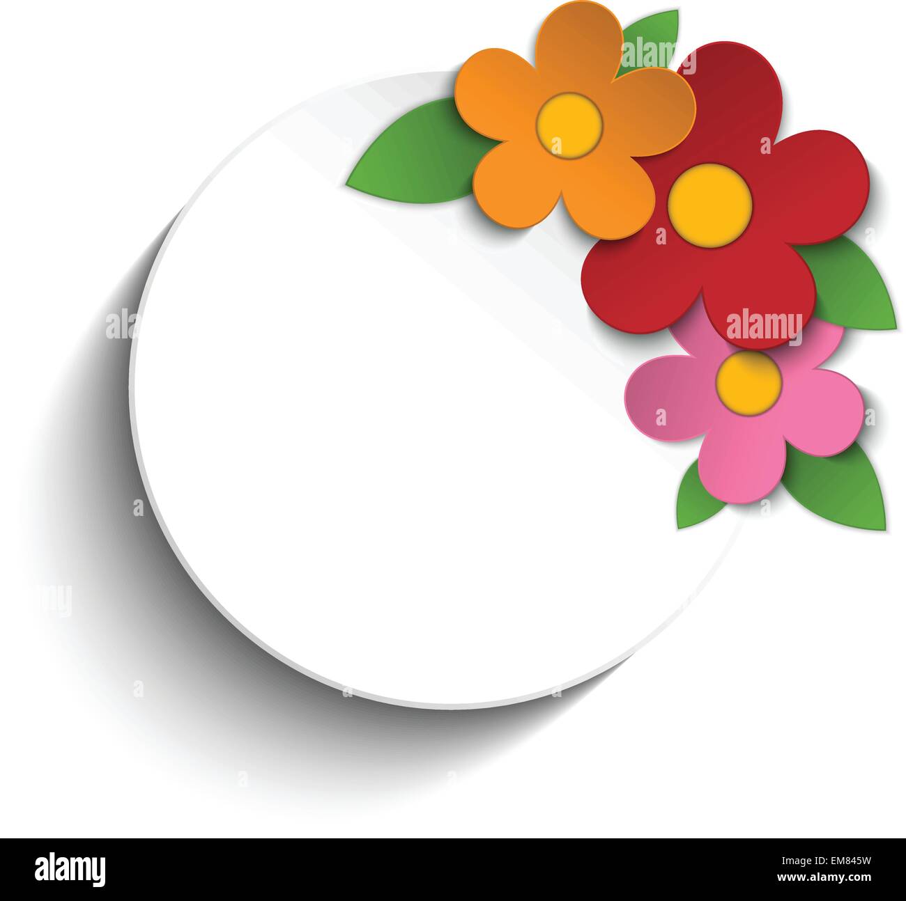 Beautiful Spring Flowers White Background Stock Vector Image & Art - Alamy