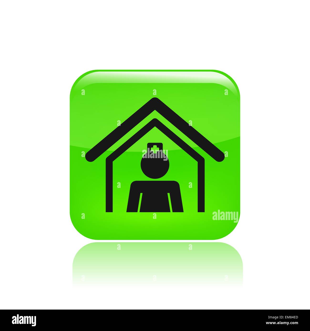 Vector illustration of isolated nurse icon Stock Vector Image & Art - Alamy