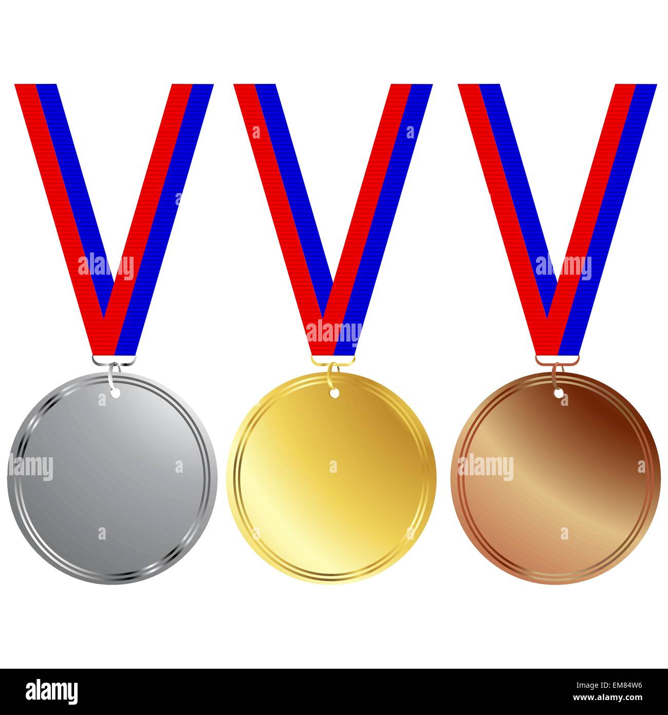 Medals gold Stock Vector Images - Alamy