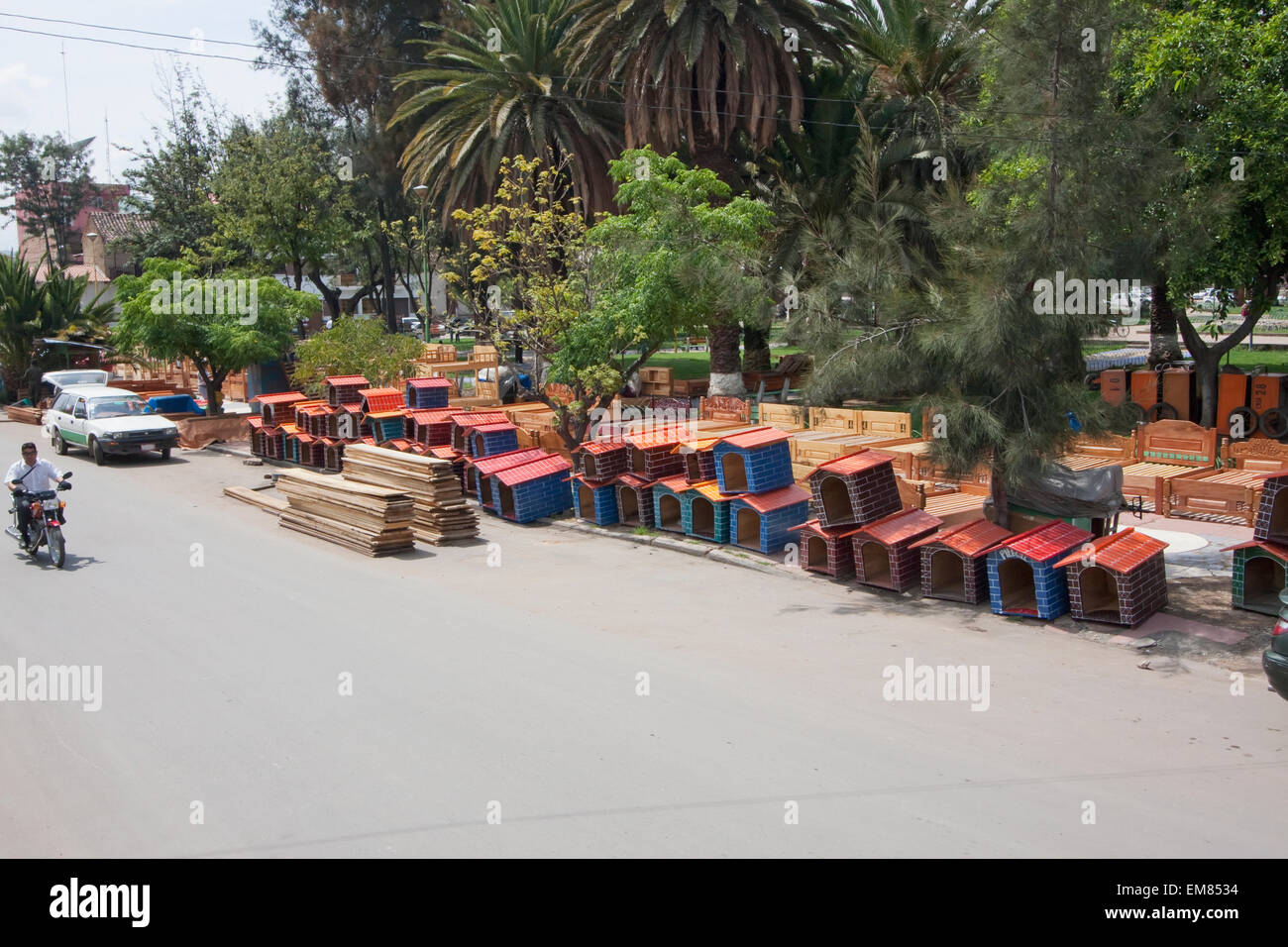 Dog houses for sale, Cochabamba, Bolivia Stock Photo Alamy