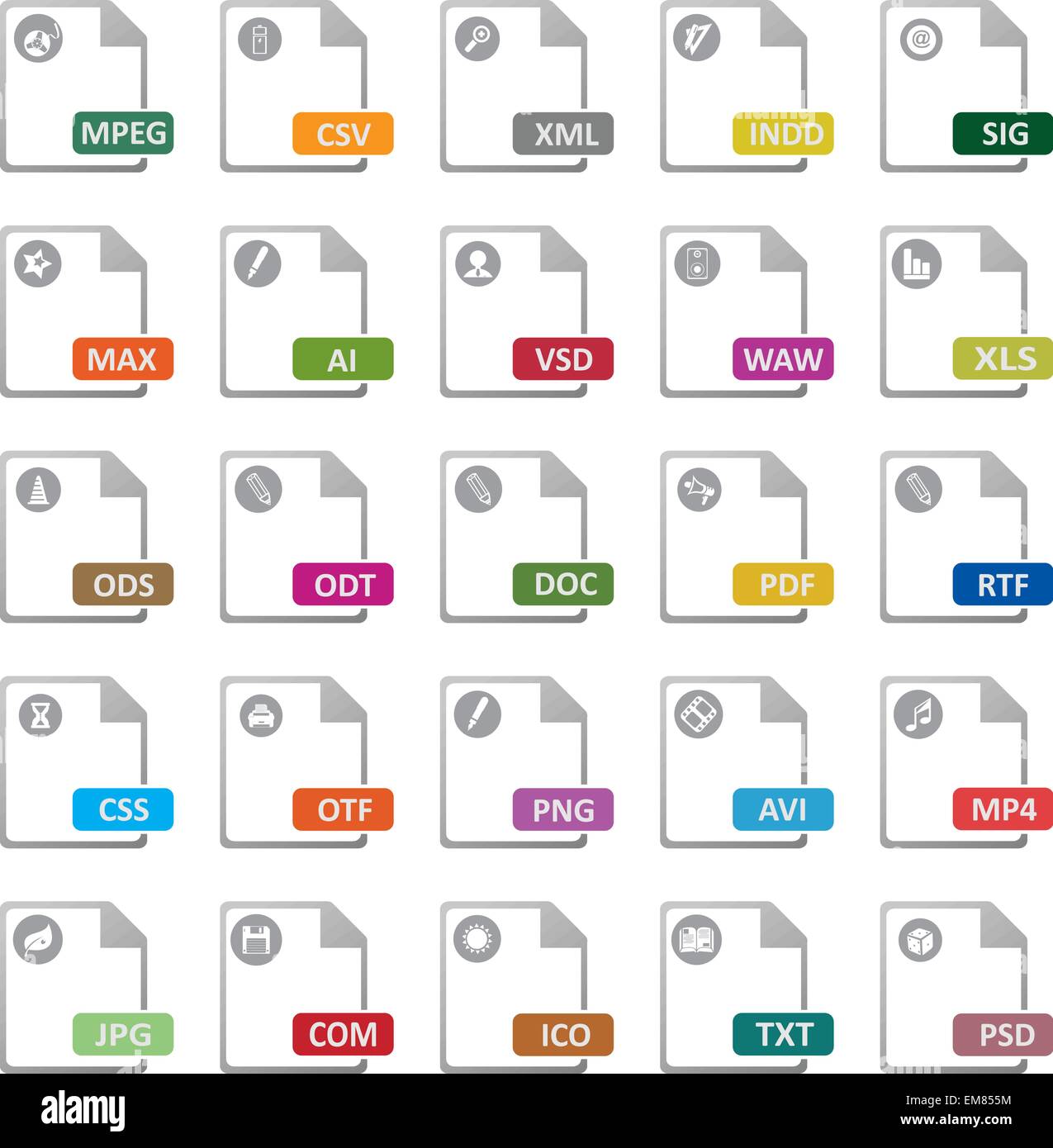Files design Stock Vector Images - Alamy