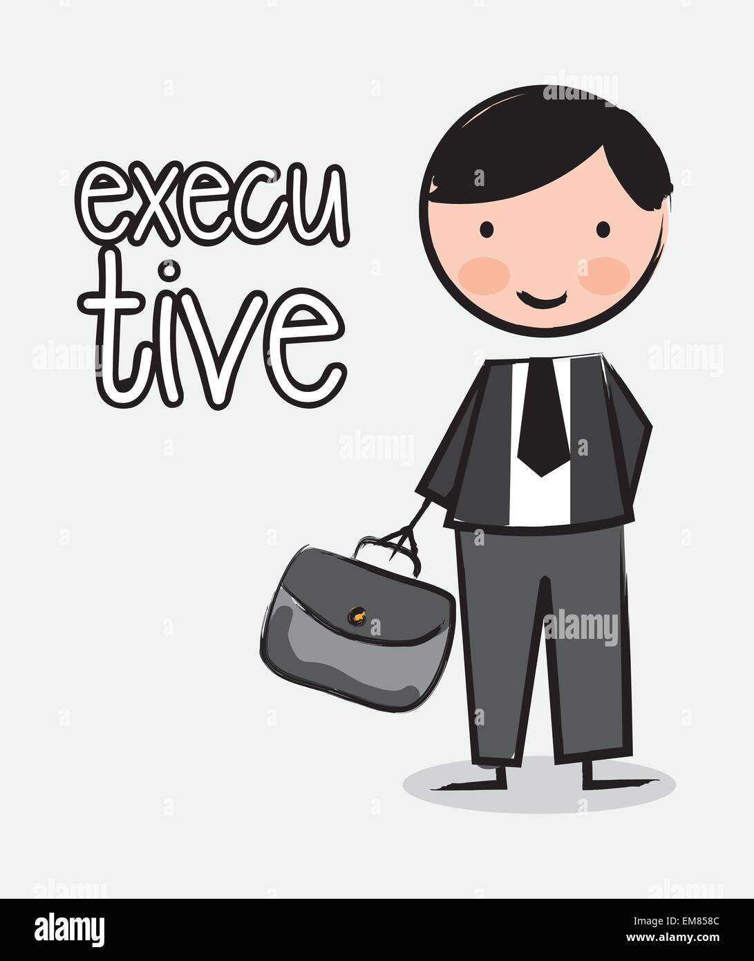 Smiling senior manager office background Stock Vector Images - Alamy