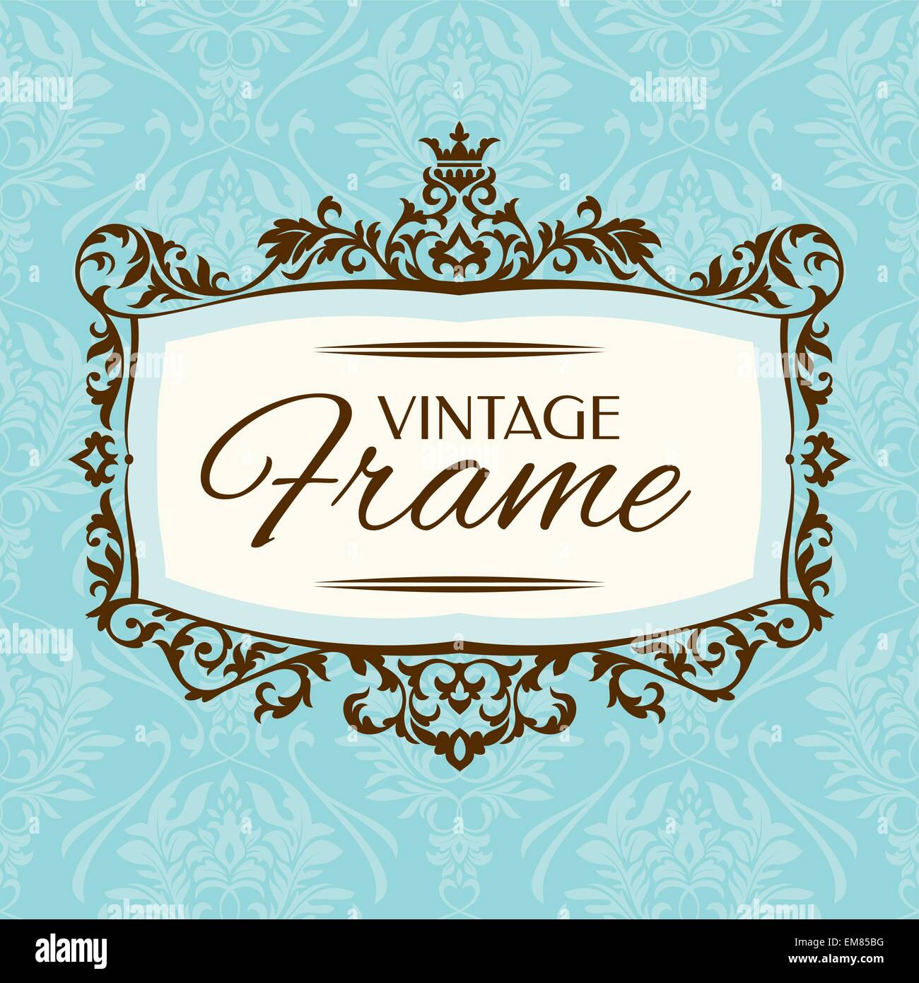 Vintage floral frame Stock Vector Image & Art - Alamy