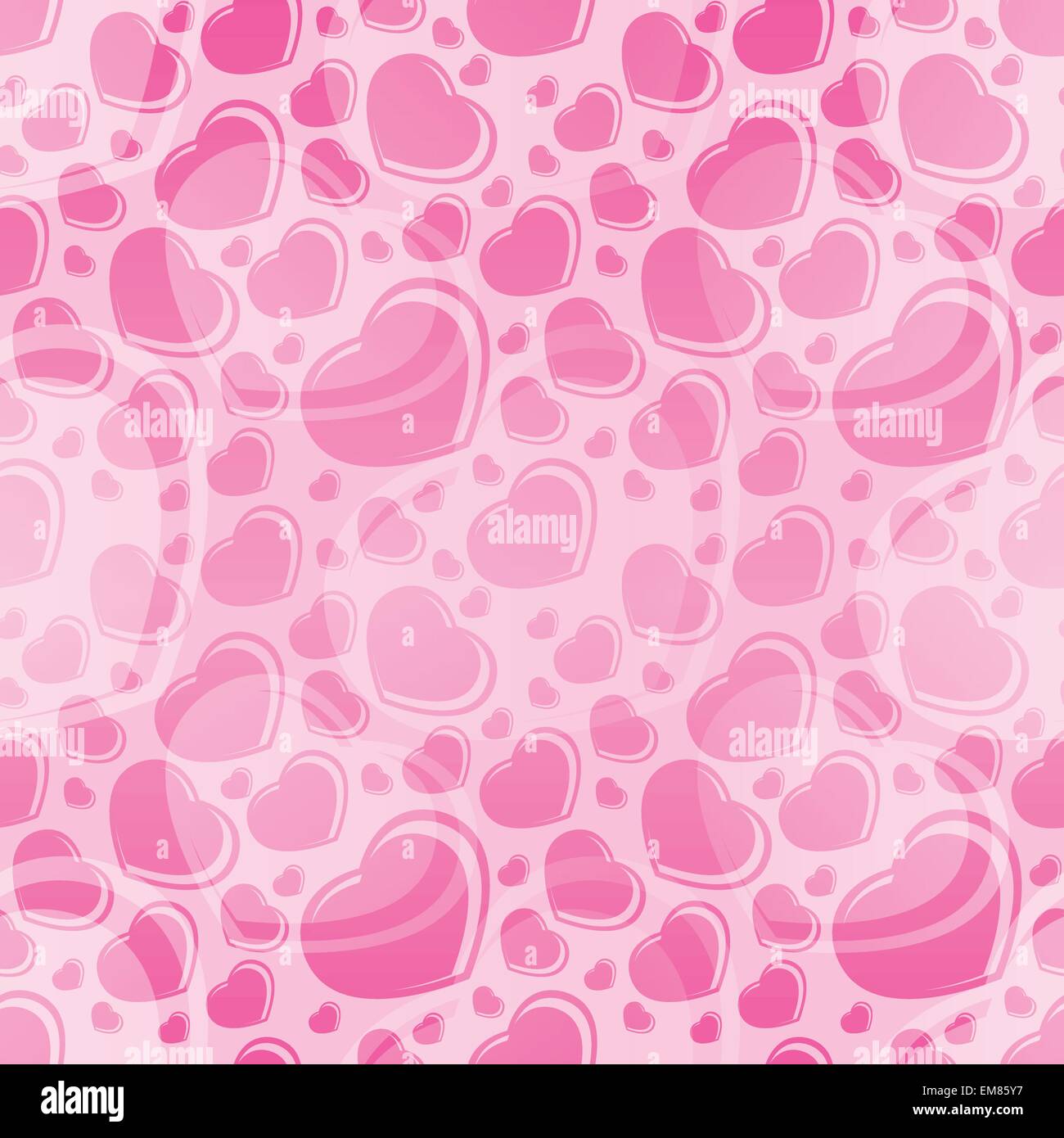 Vector Valentine's Day hearts seamless pattern background Stock Vector ...