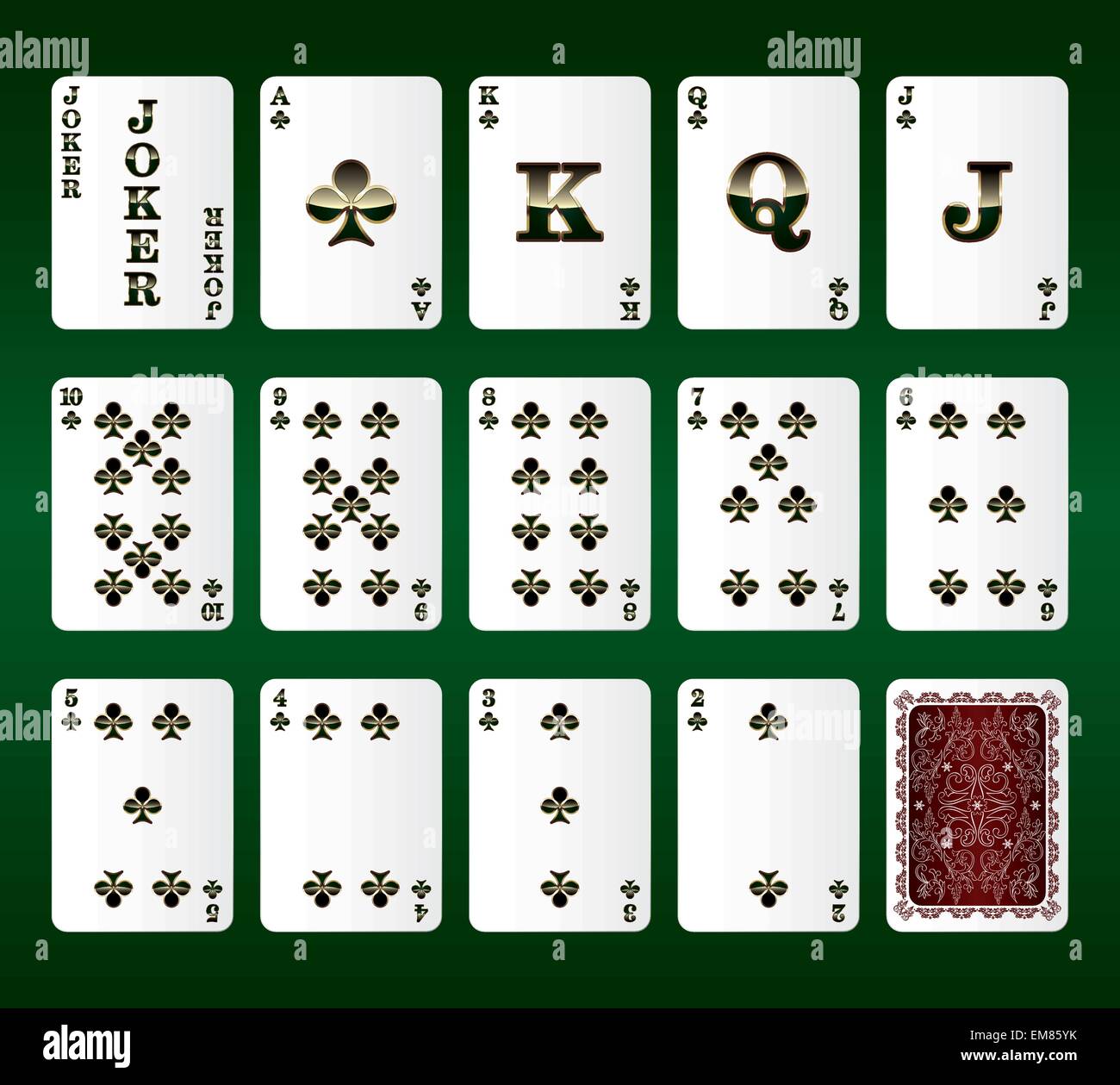 Clubs playing cards hires stock photography and images Alamy