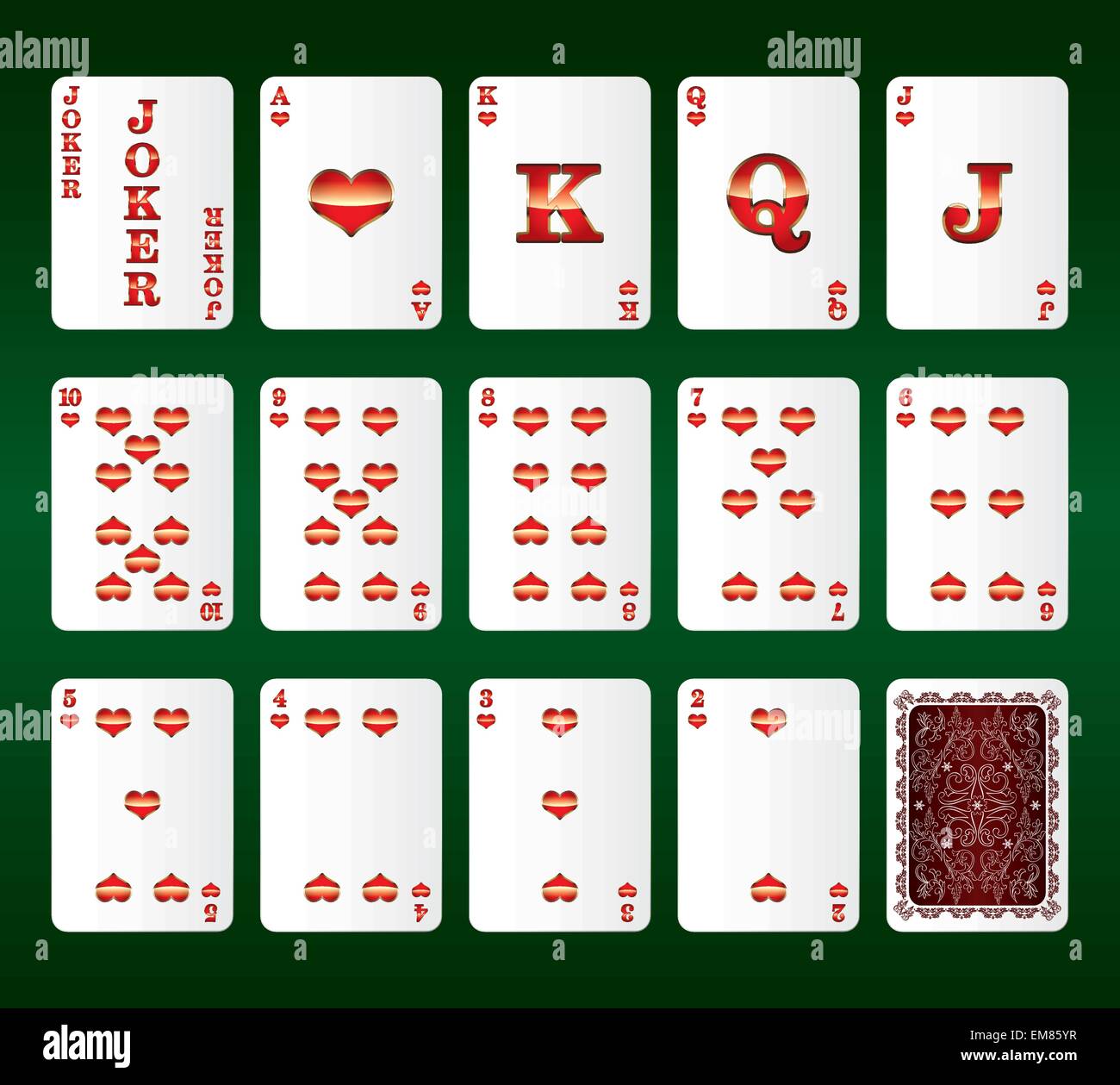 King of hearts playing card Stock Vector Images - Alamy