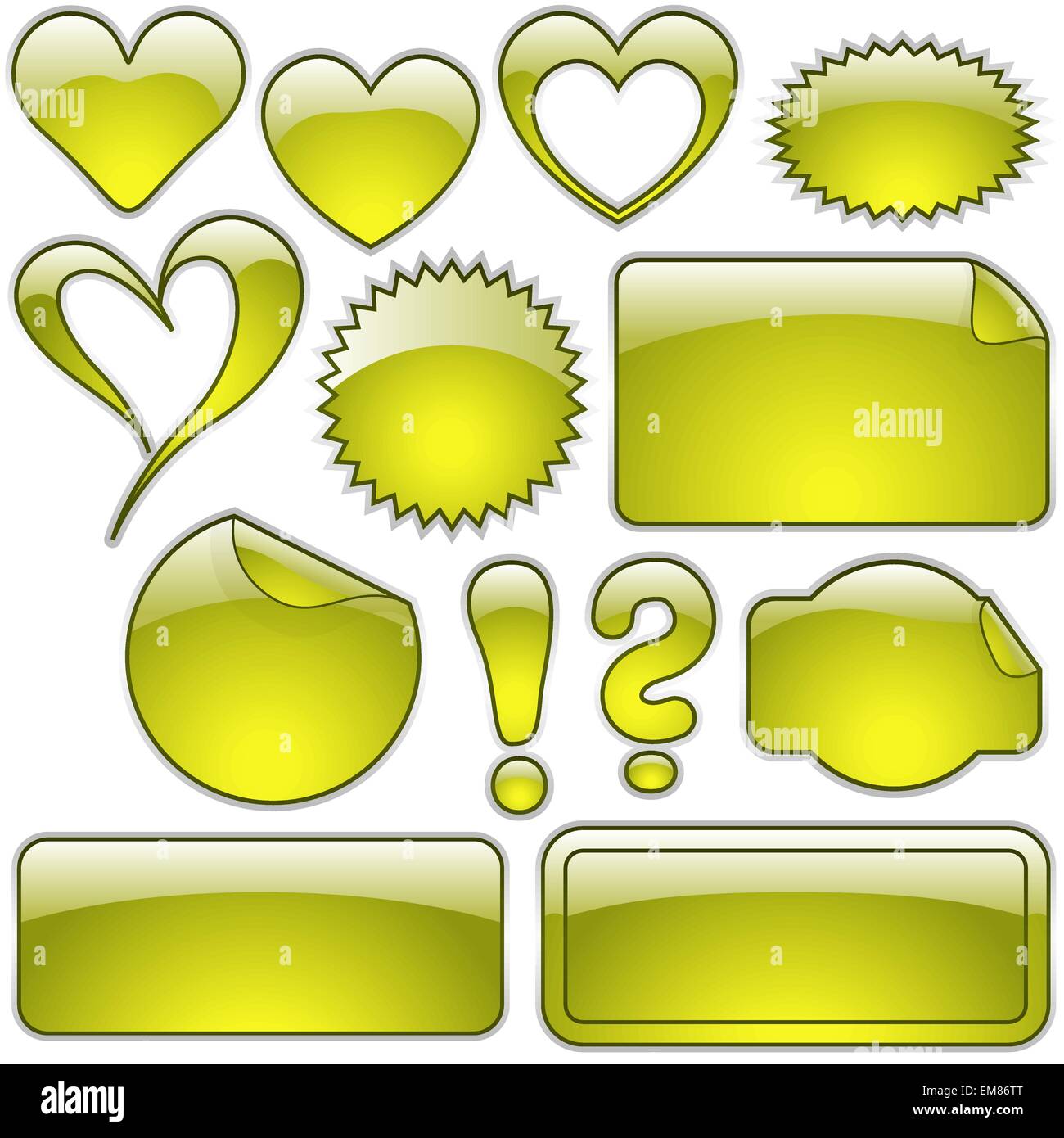 Glass exclamation Stock Vector Images Alamy