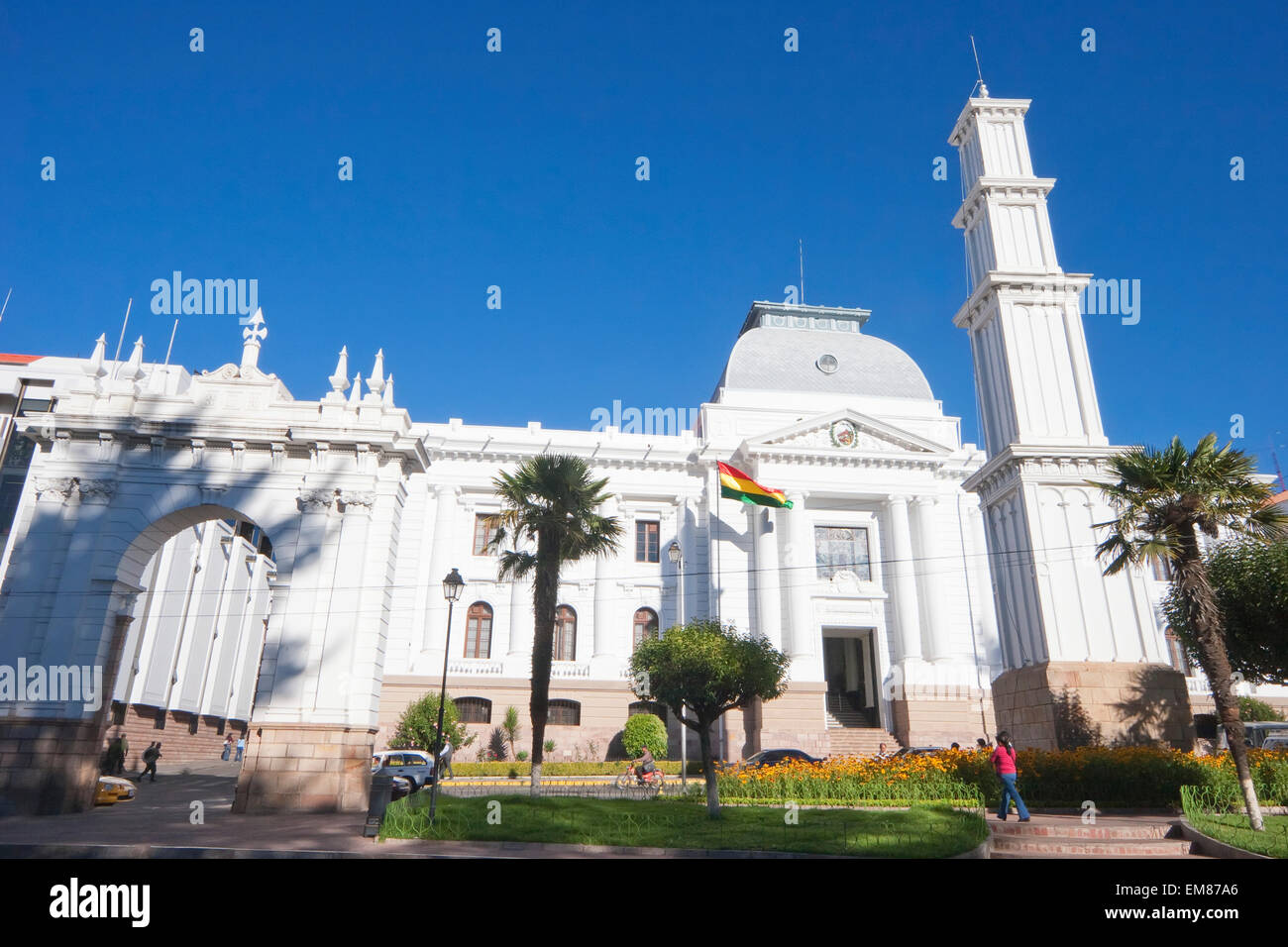 Corte Suprema De Justicia (Supreme Court), Sucre, Chuquisaca Department, Bolivia Stock Photo