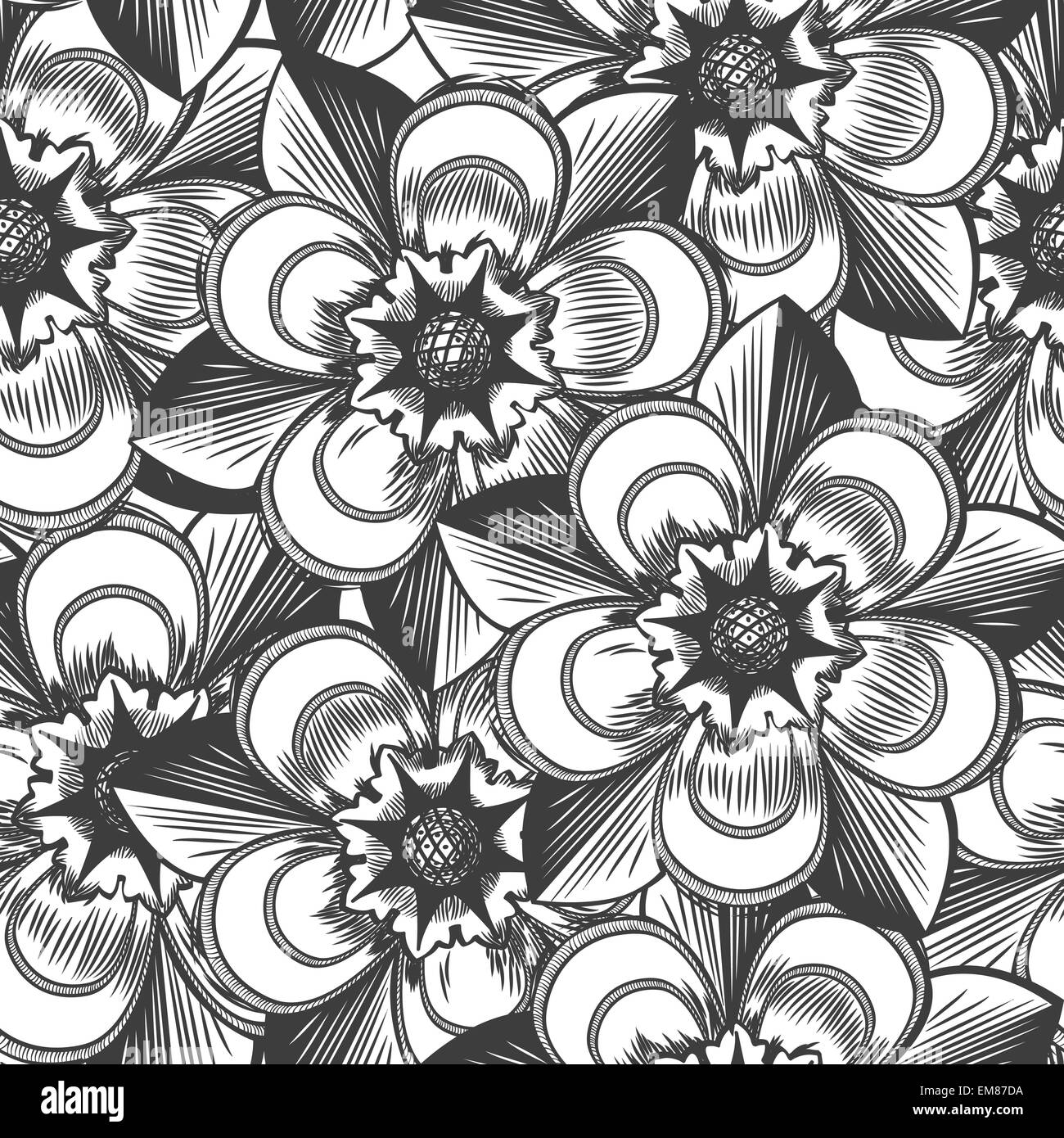 Vintage floral seamless pattern Stock Vector
