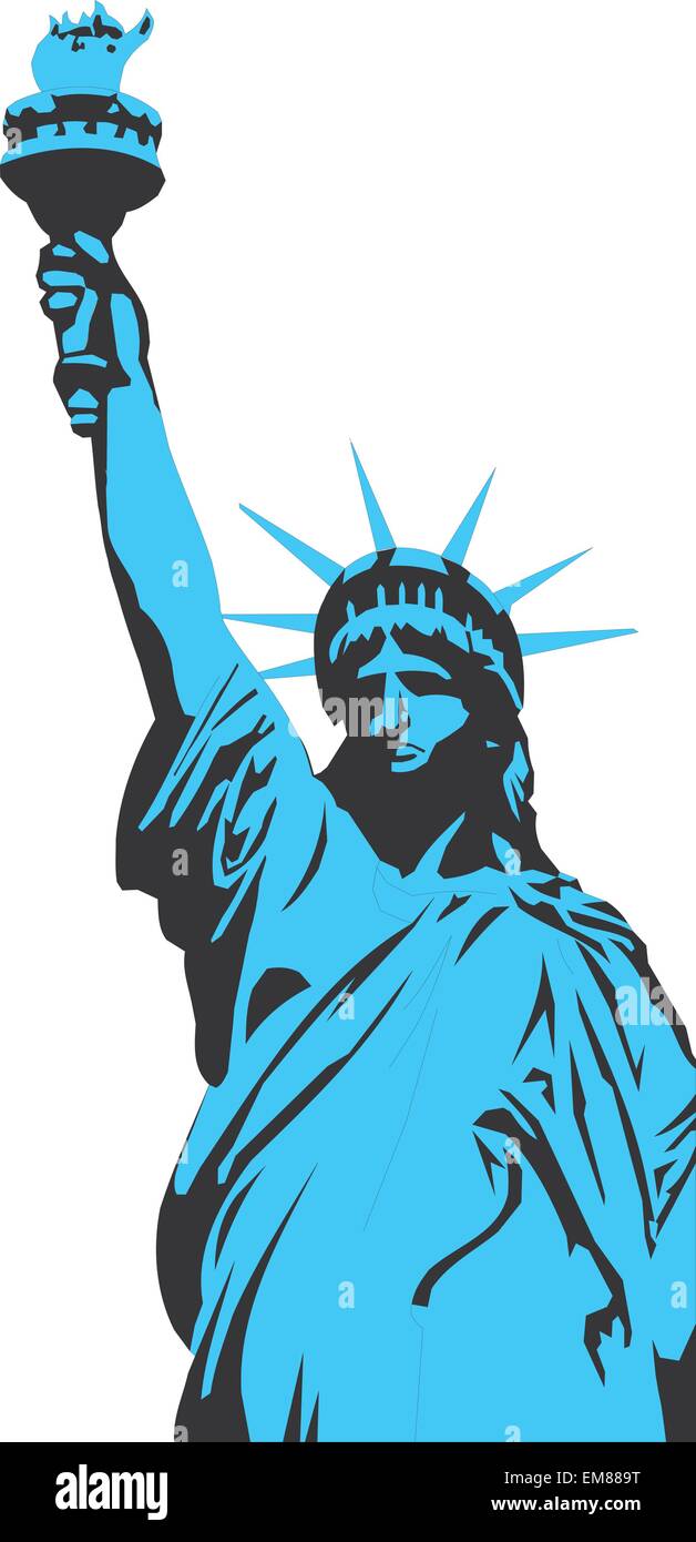 The Statue of Liberty at New York City Stock Vector Image & Art - Alamy