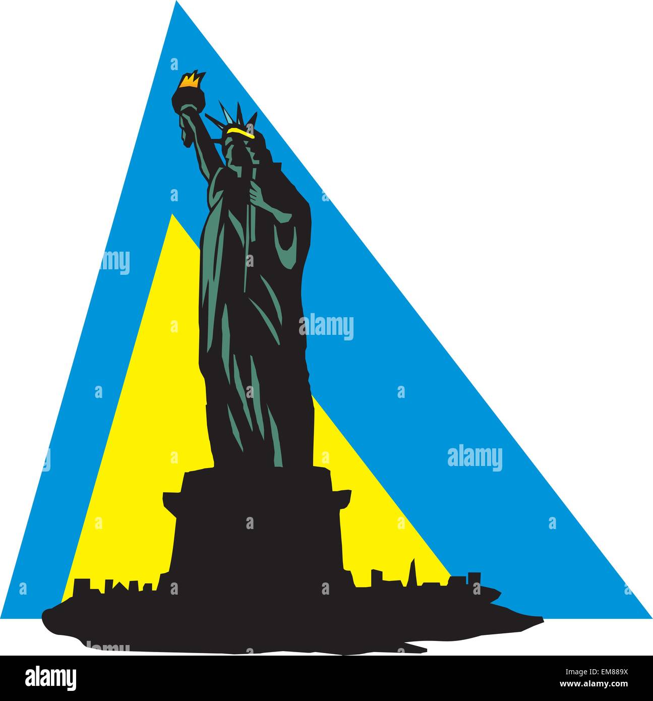 The Statue of Liberty at New York City Stock Vector Image & Art - Alamy