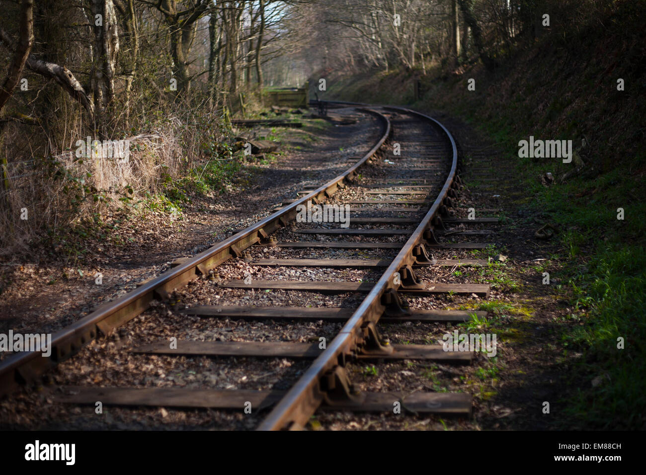 The Tanfield Railway in County Durham. Stock Photo