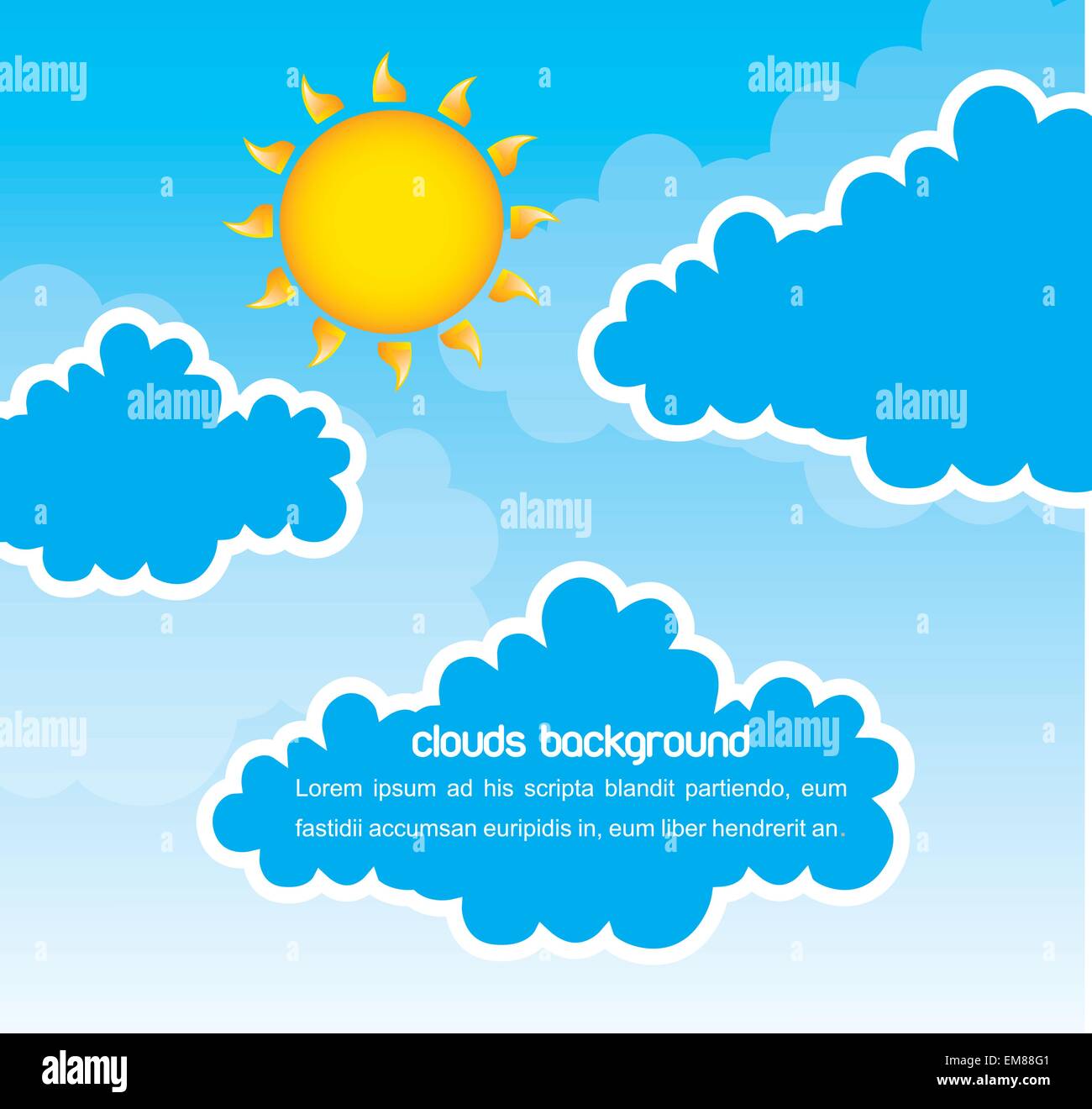 Warm afternoon sun Stock Vector Images - Alamy