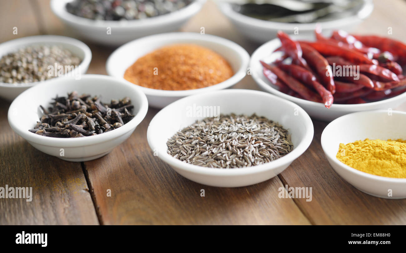 Indian food set table hi-res stock photography and images - Alamy
