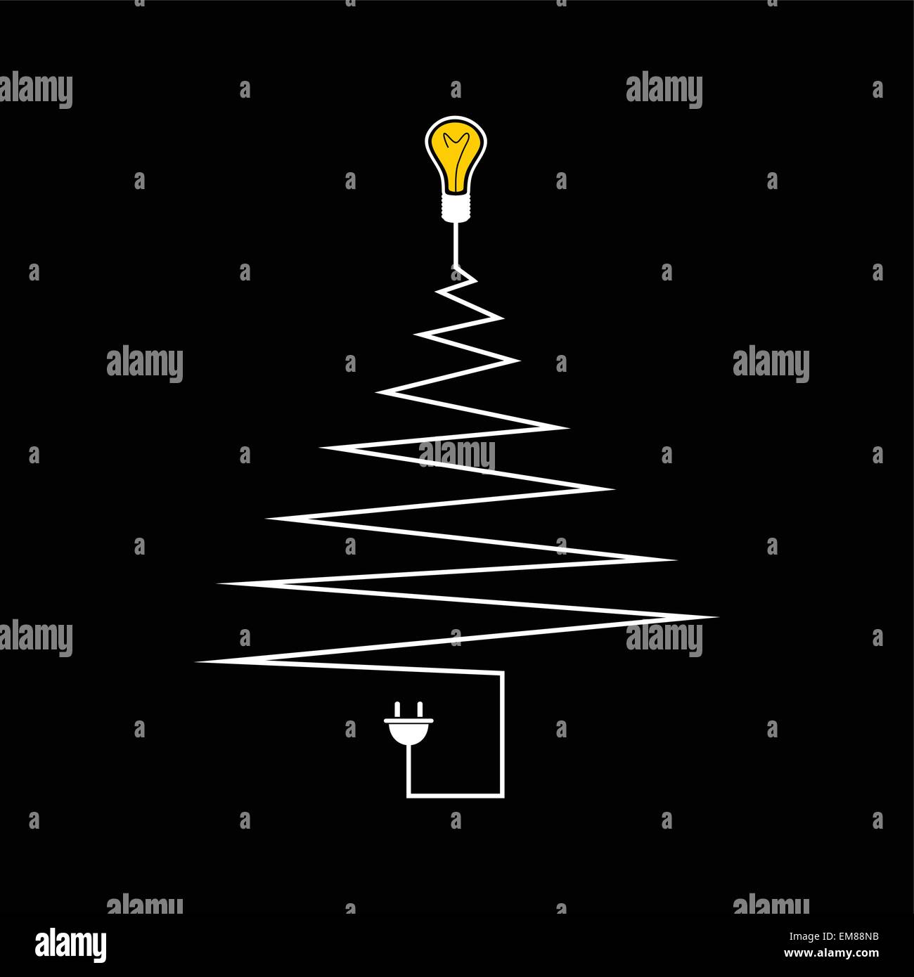 Electric Christmas tree Stock Vector Image & Art Alamy