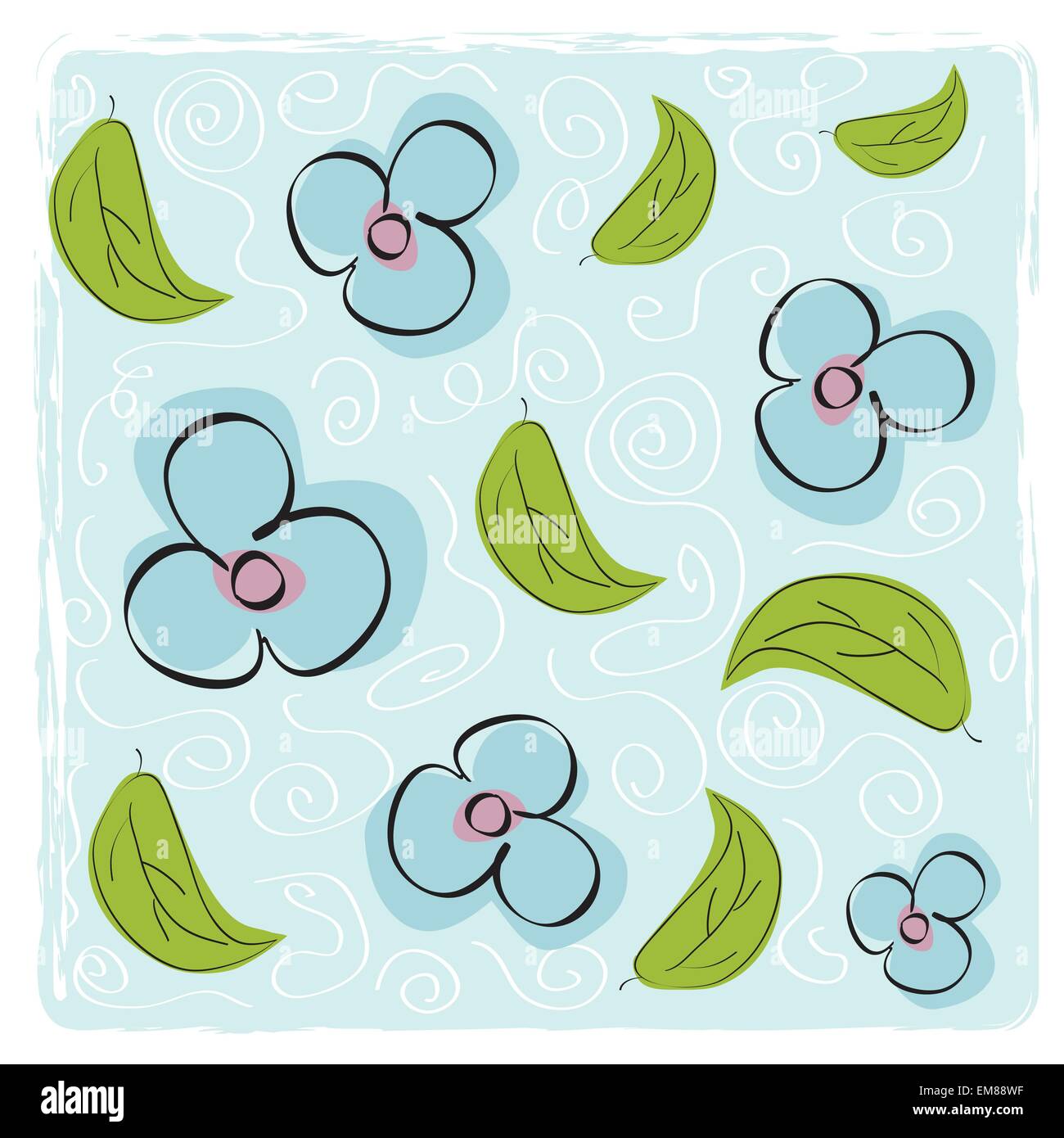 seamless floral background Stock Vector Image & Art - Alamy