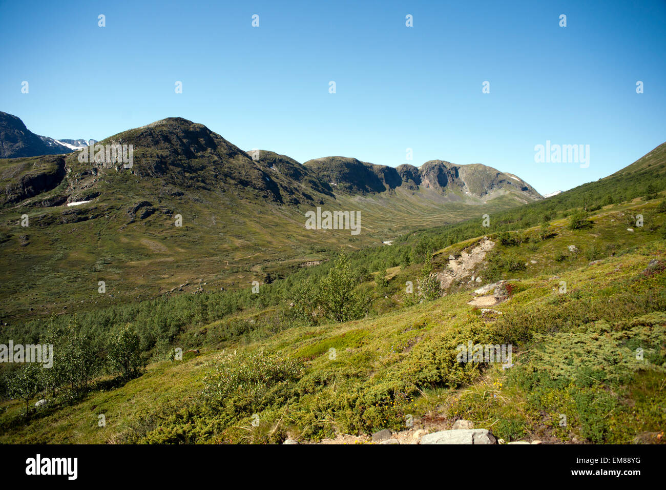 Besseggen Ridge in Jotunheimen National Park, Norway Stock Photo