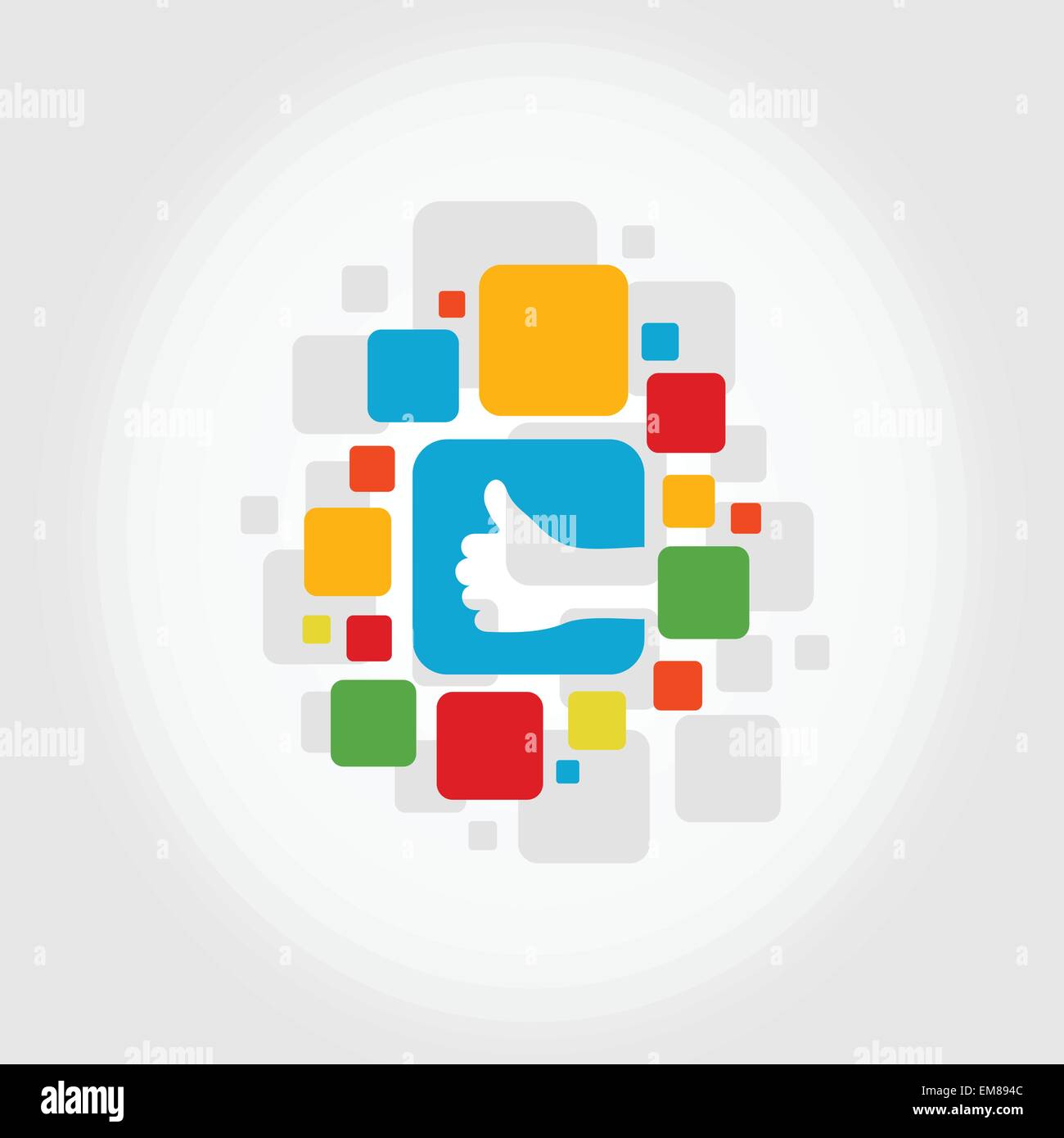 Hand a square Stock Vector Image & Art - Alamy